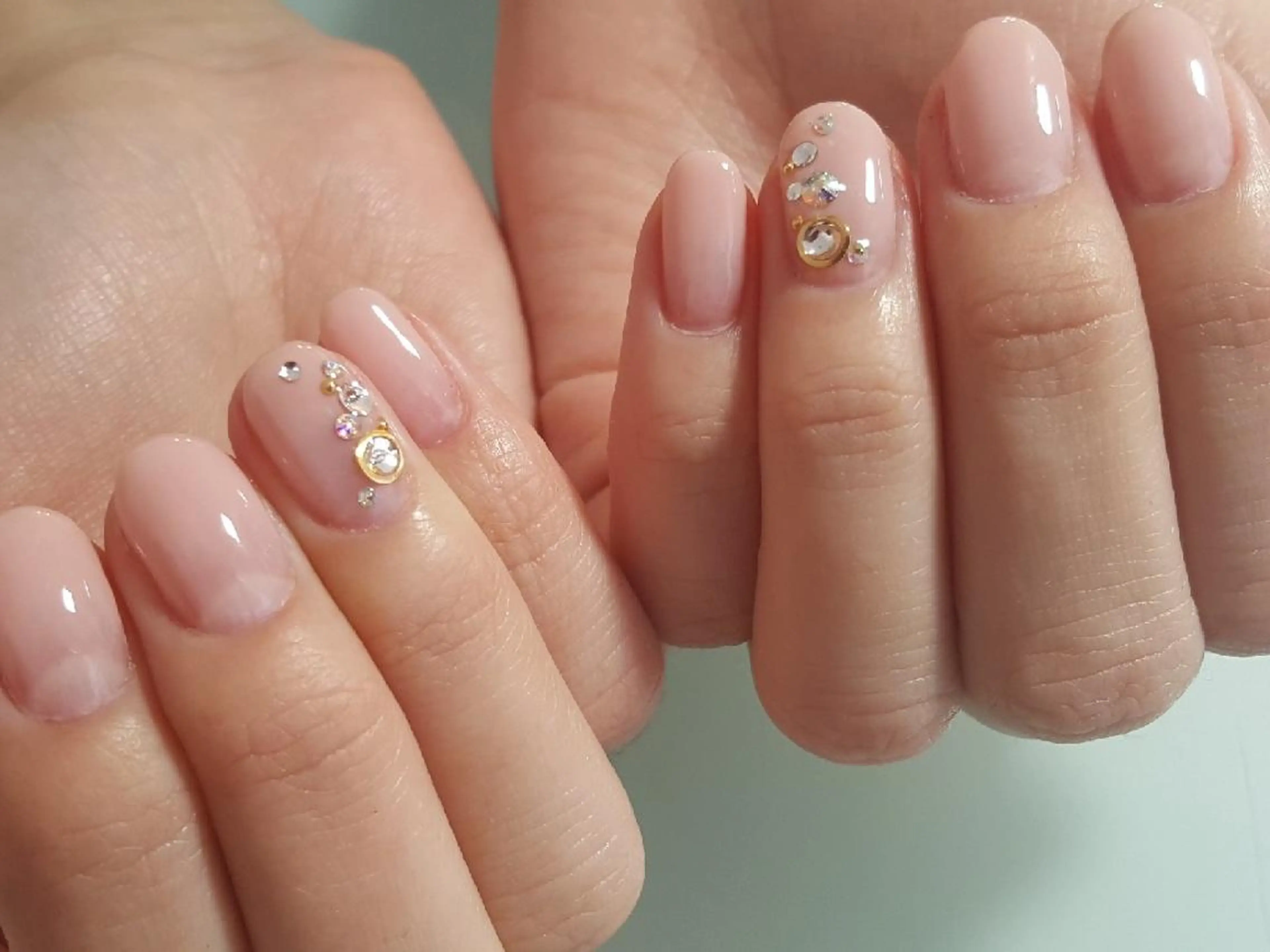 ネイル ピンク ピンクベージュ 人気エリア💖完全個室【ルリエ】所属・ネイルサロン Lelienルリエのネイルデザイン