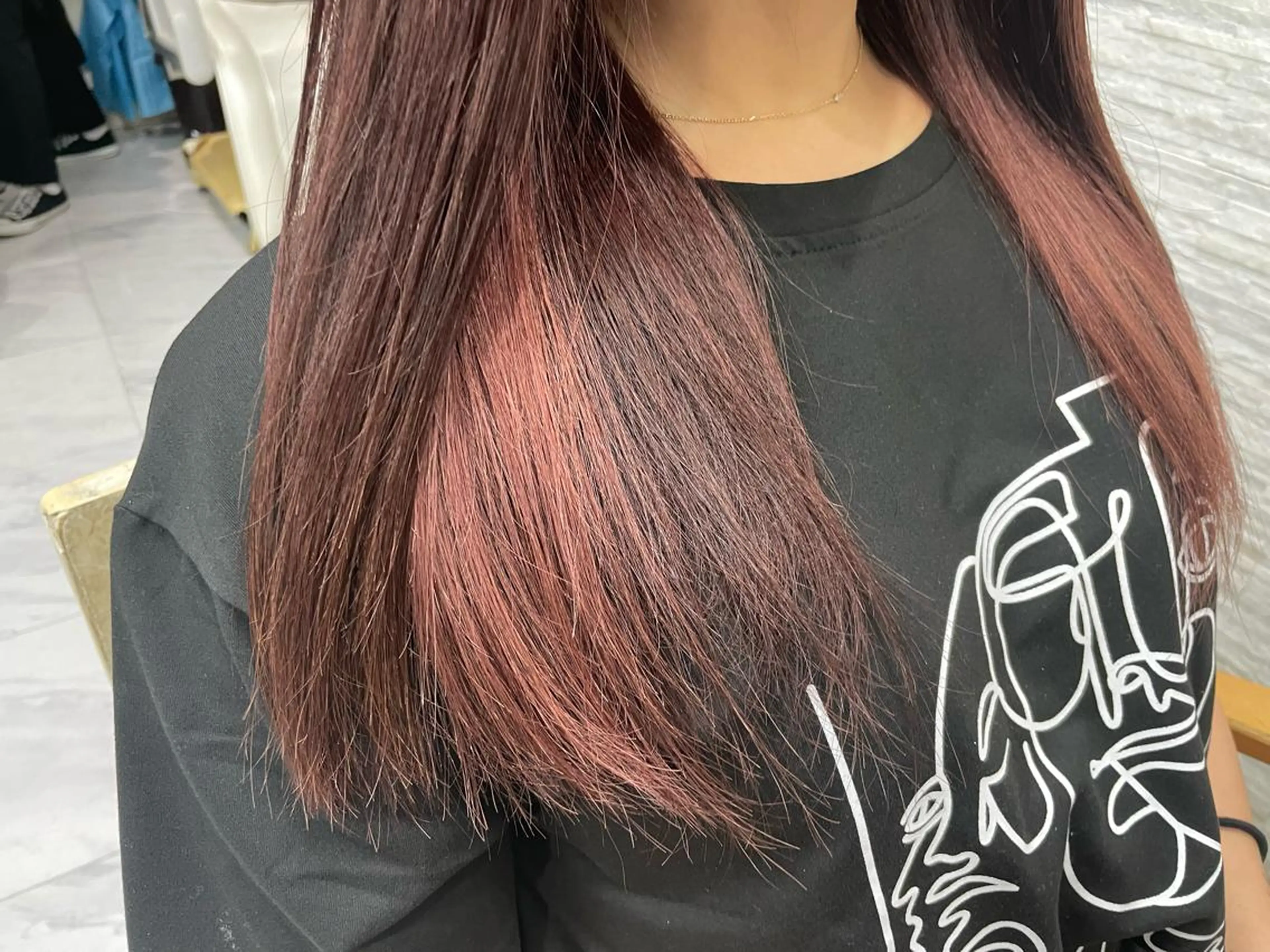 ロング ピンクブラウン ♡Eleanor大宮 aya♡のヘアスタイル