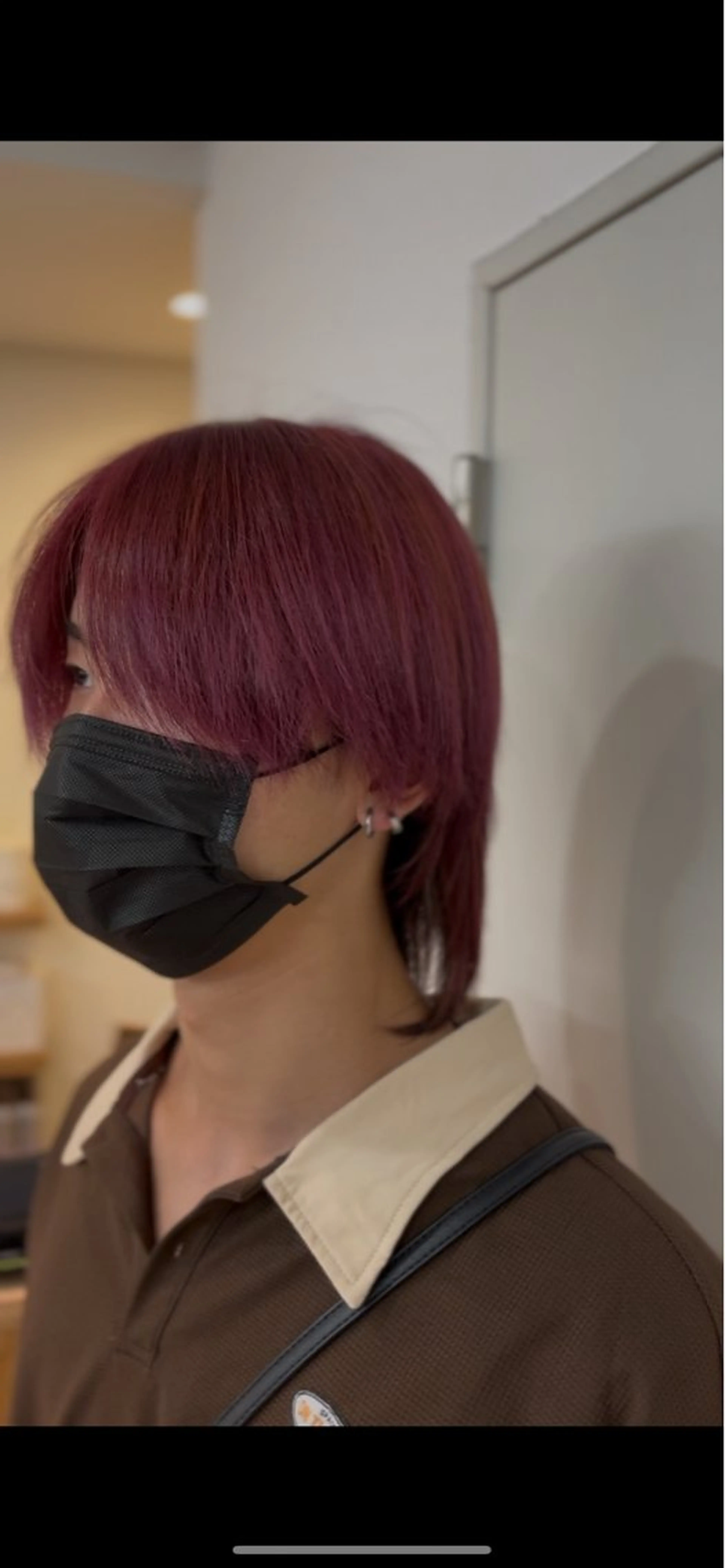 ショート カラー メンズ メンズウルフカット ダブルカラー ウルフカット 東 尚人のヘアスタイル