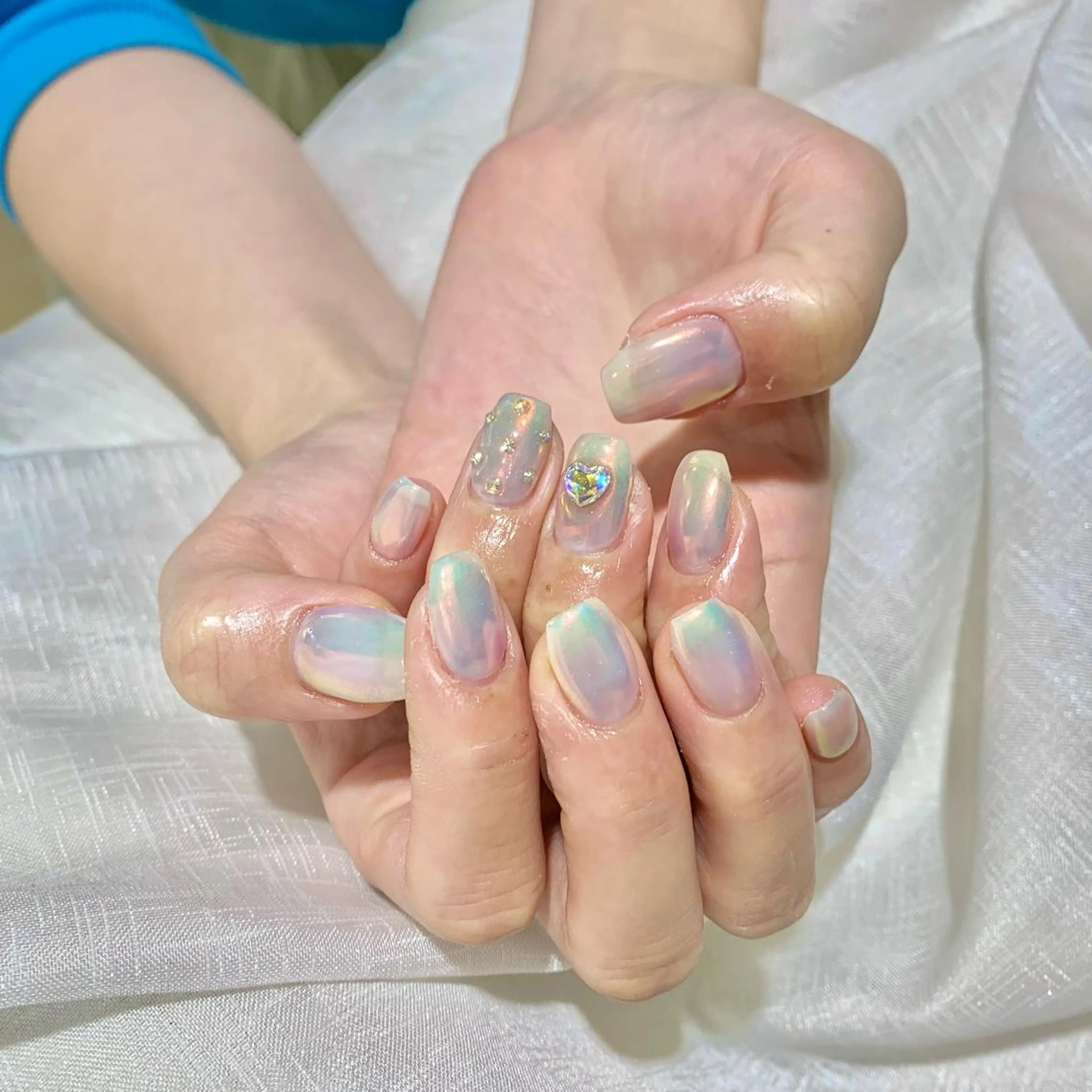 【平日限定】ミラー、オーロラネイル ※オフありもOKの写真