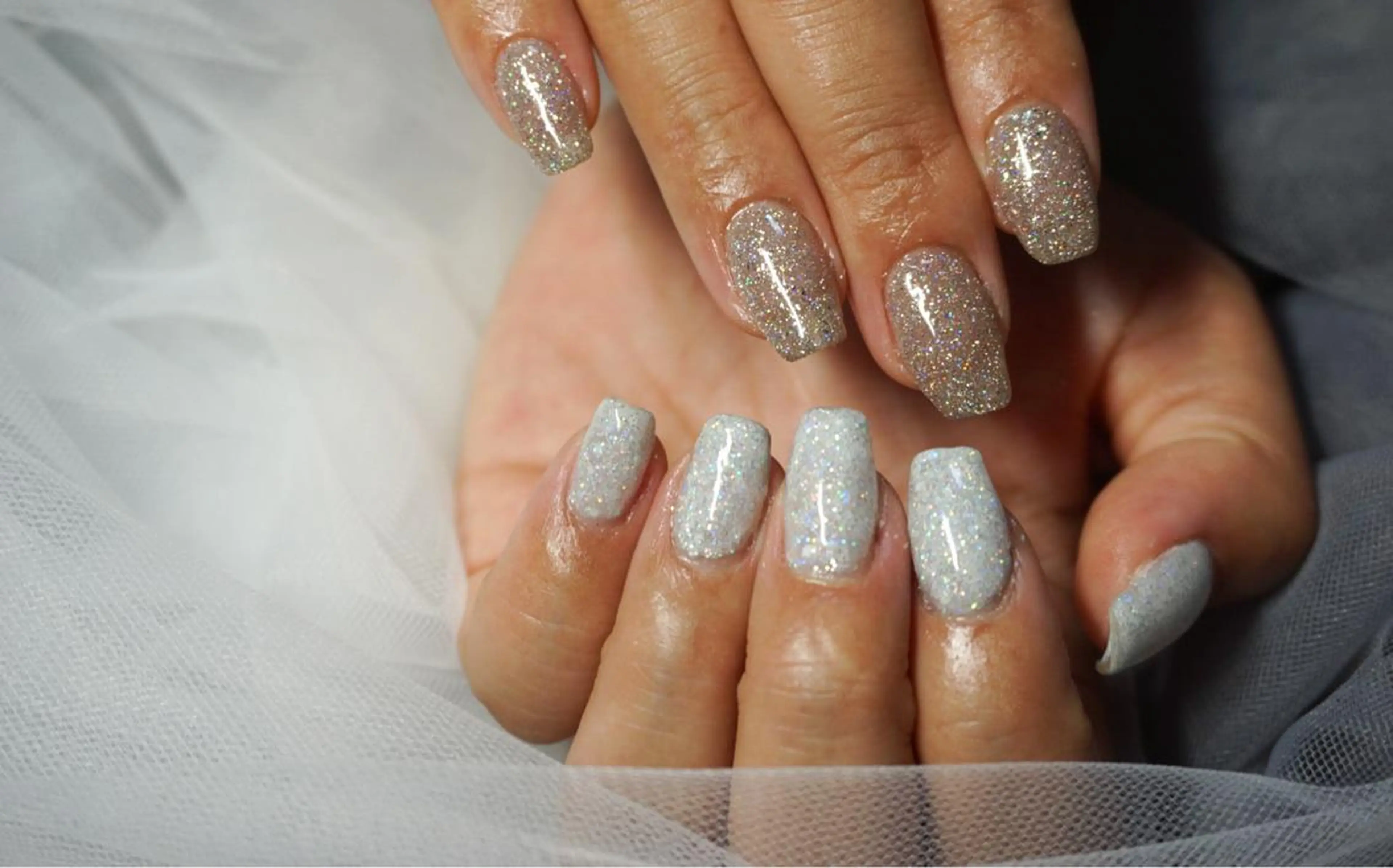 ネイル フラッシュネイル ラメ(グリッター) スカルプネイル nail salon Be.のネイルデザイン