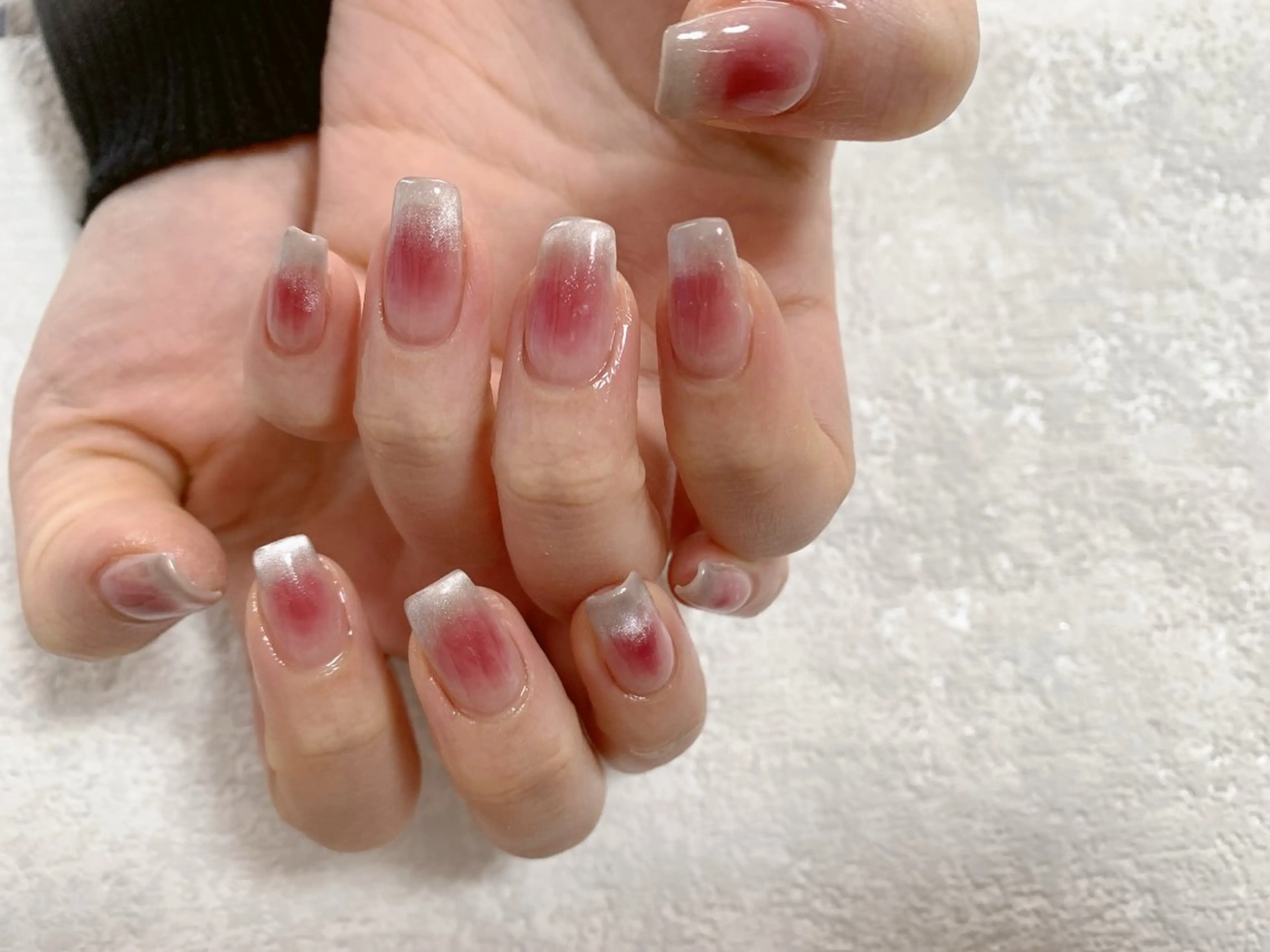 ネイル チークネイル ジェルネイル 韓国ネイル マグネットネイル メンズネイル kiki nail たまプラーザのネイルデザイン