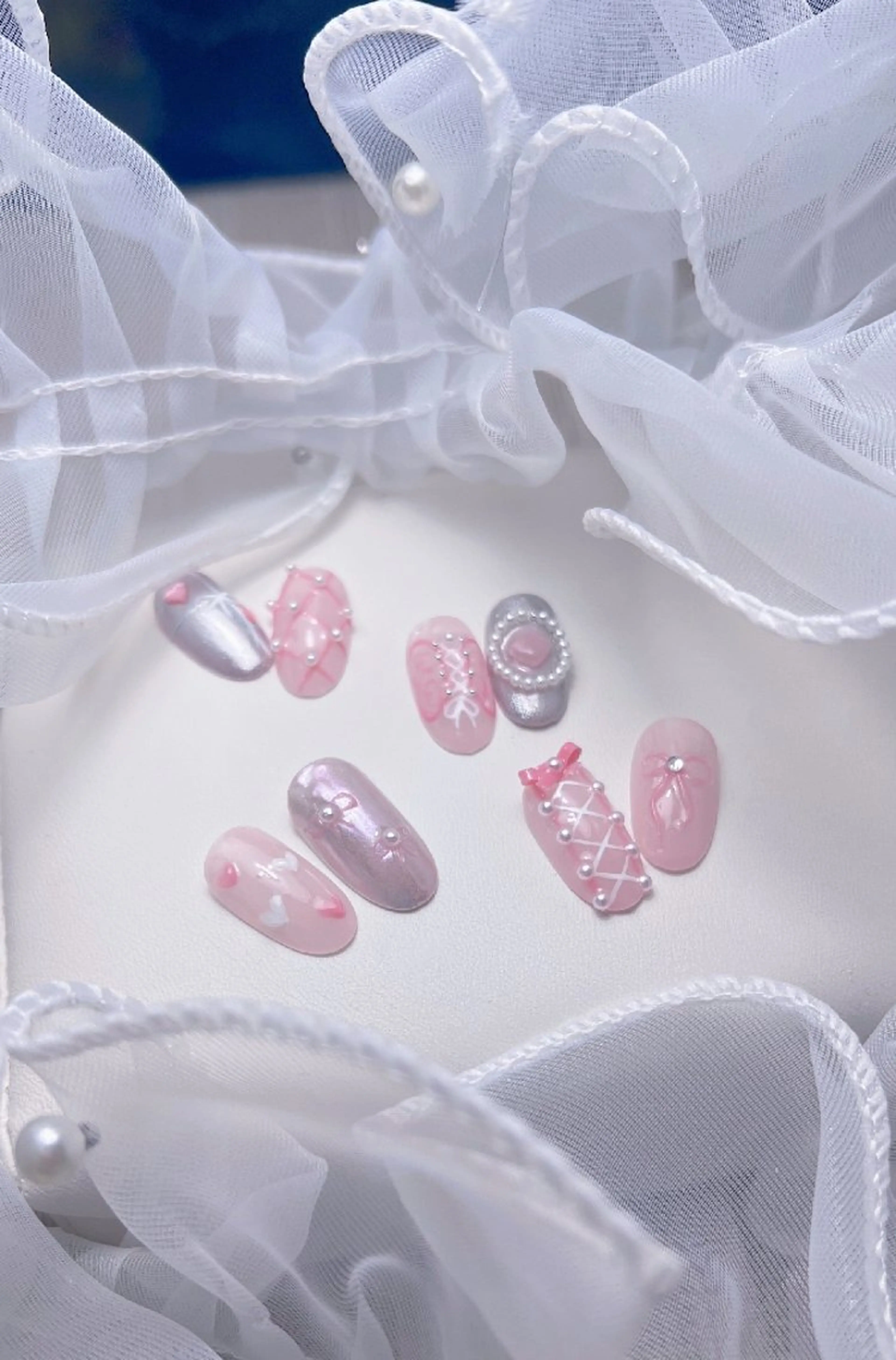 ネイル ハンドネイル na🎀🎀na ちゅるちゅるのネイルデザイン