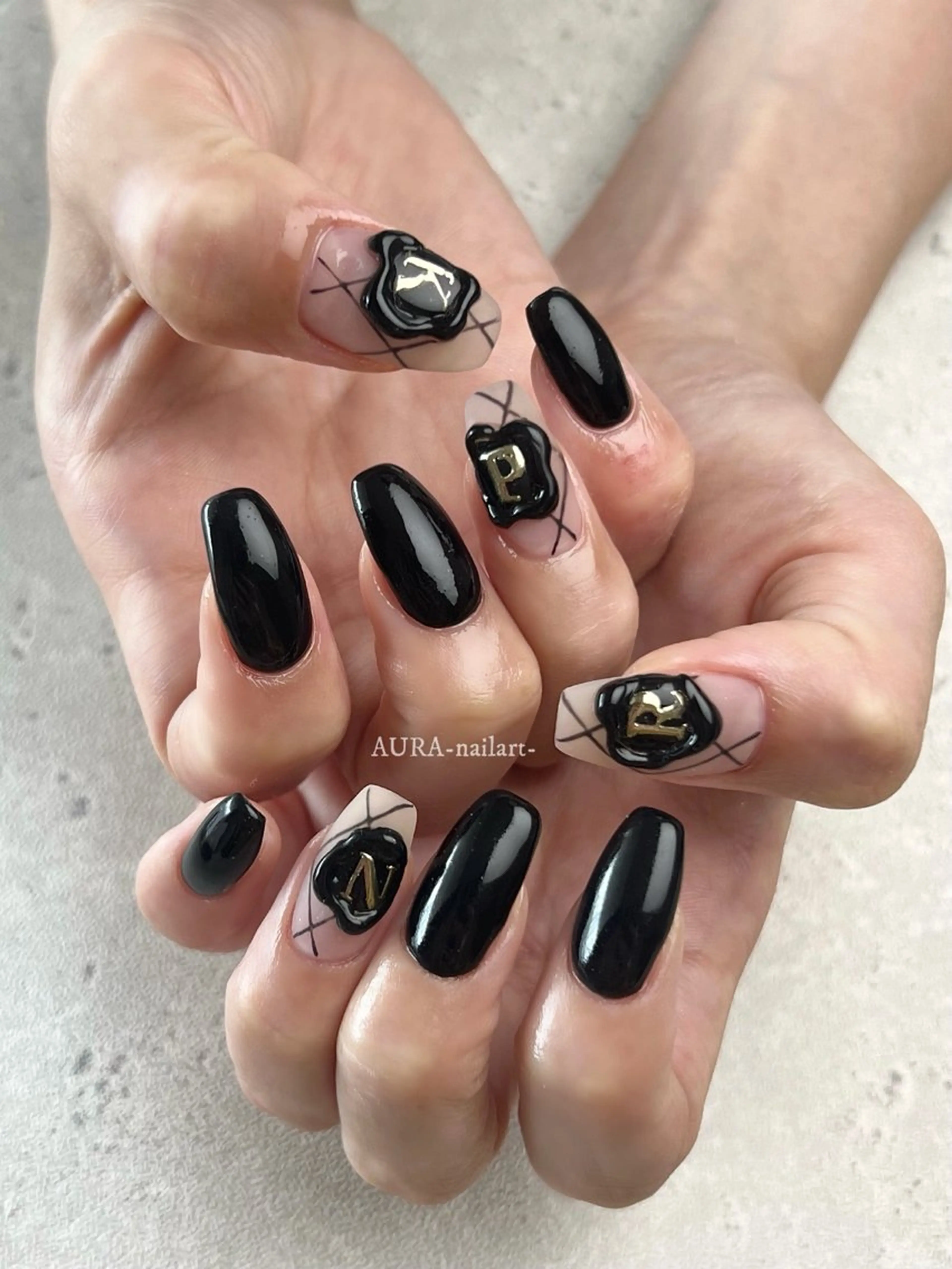 ネイル ハンドネイル AURA nailartのネイルデザイン