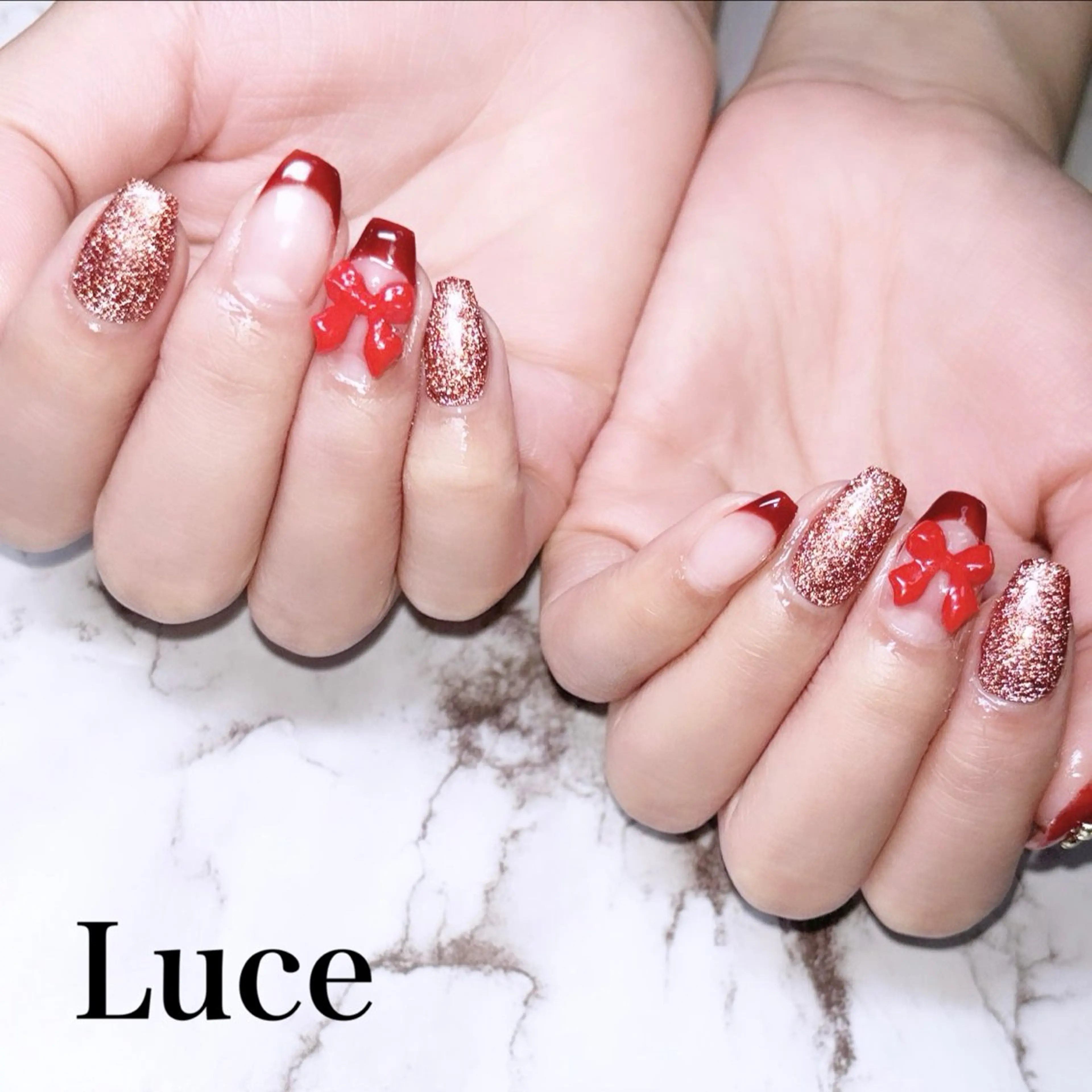 ネイル 冬ネイル クリスマス ハンドネイル ハンドケア 竹内 ことよのネイルデザイン