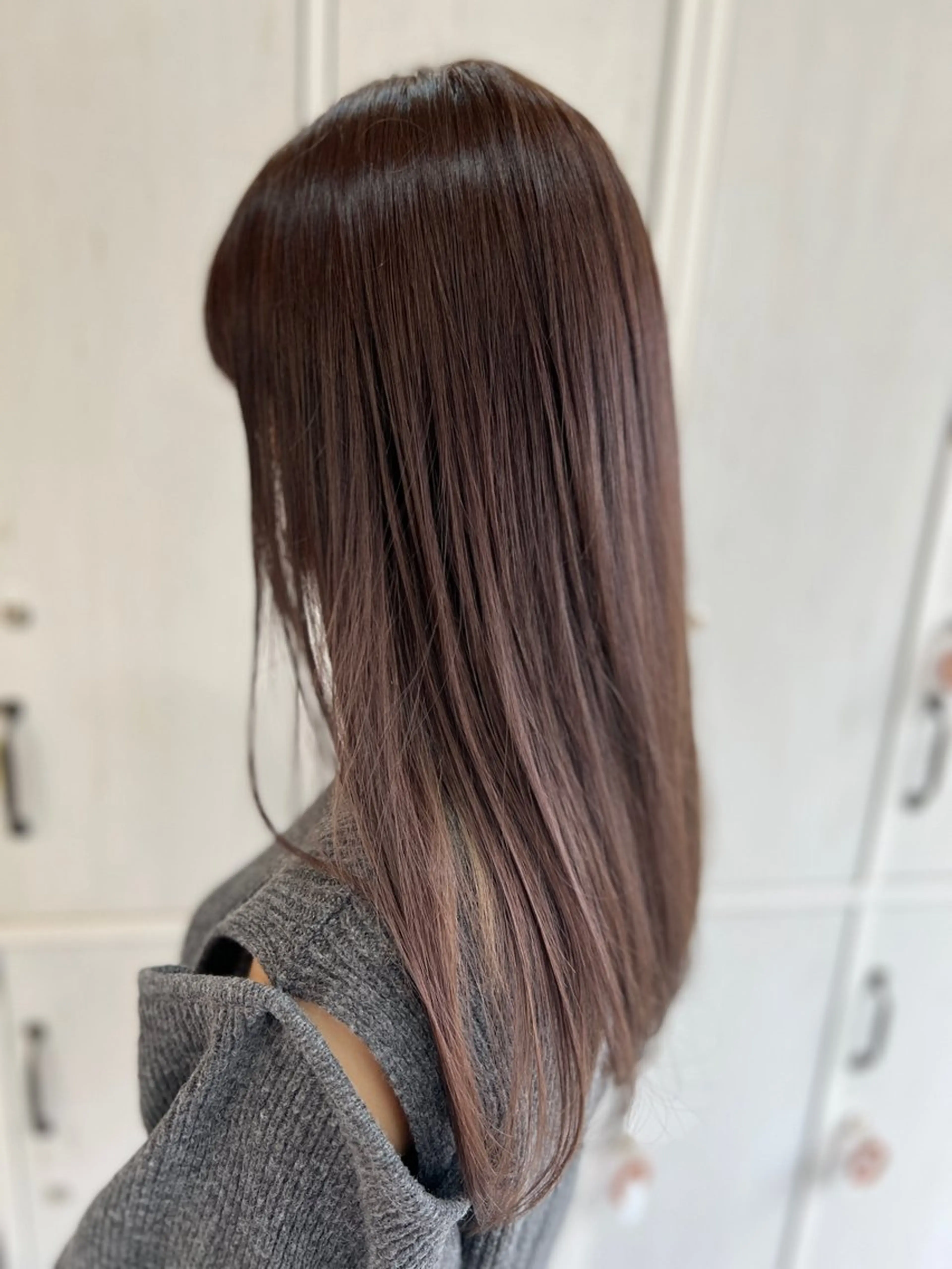 セミロング カラー カット ヘアカラー 勅使河原 裕生 Fiora大森のヘアスタイル