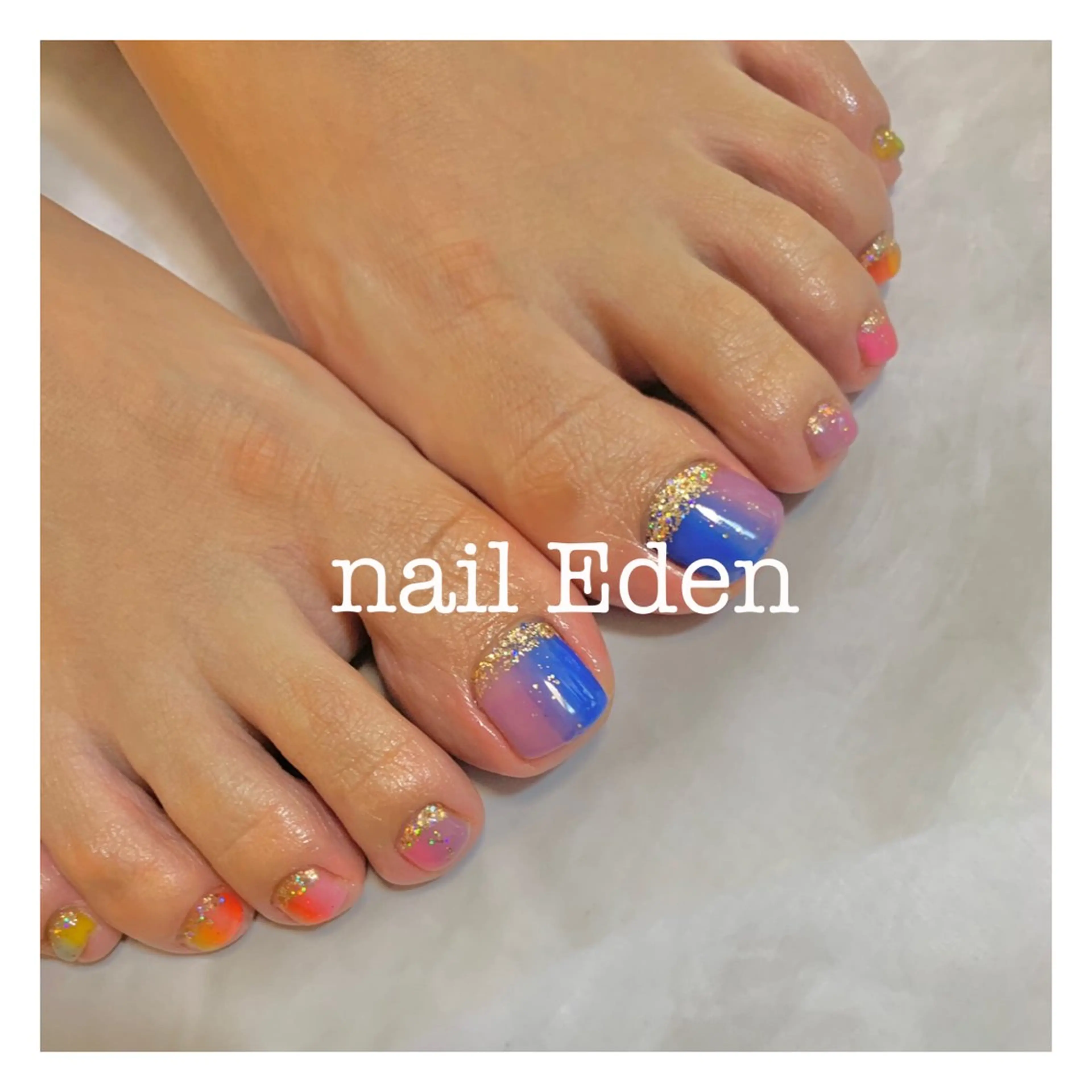 ネイル 持ち込み フットネイル Eden　private nail saron所属・Eden ♾️のネイルデザイン