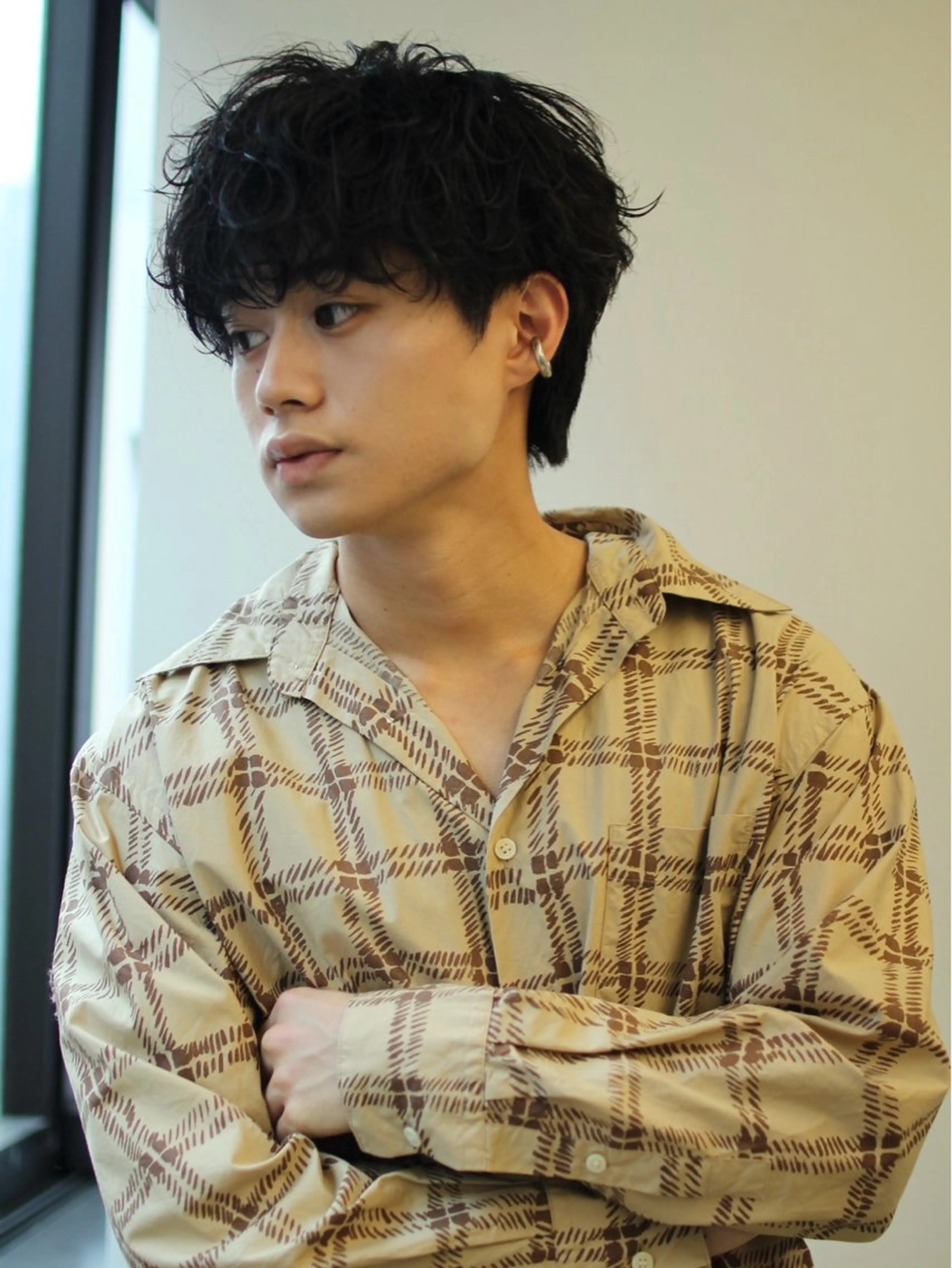 🔥 カット+ツイストパーマ/池袋メンズカットの写真