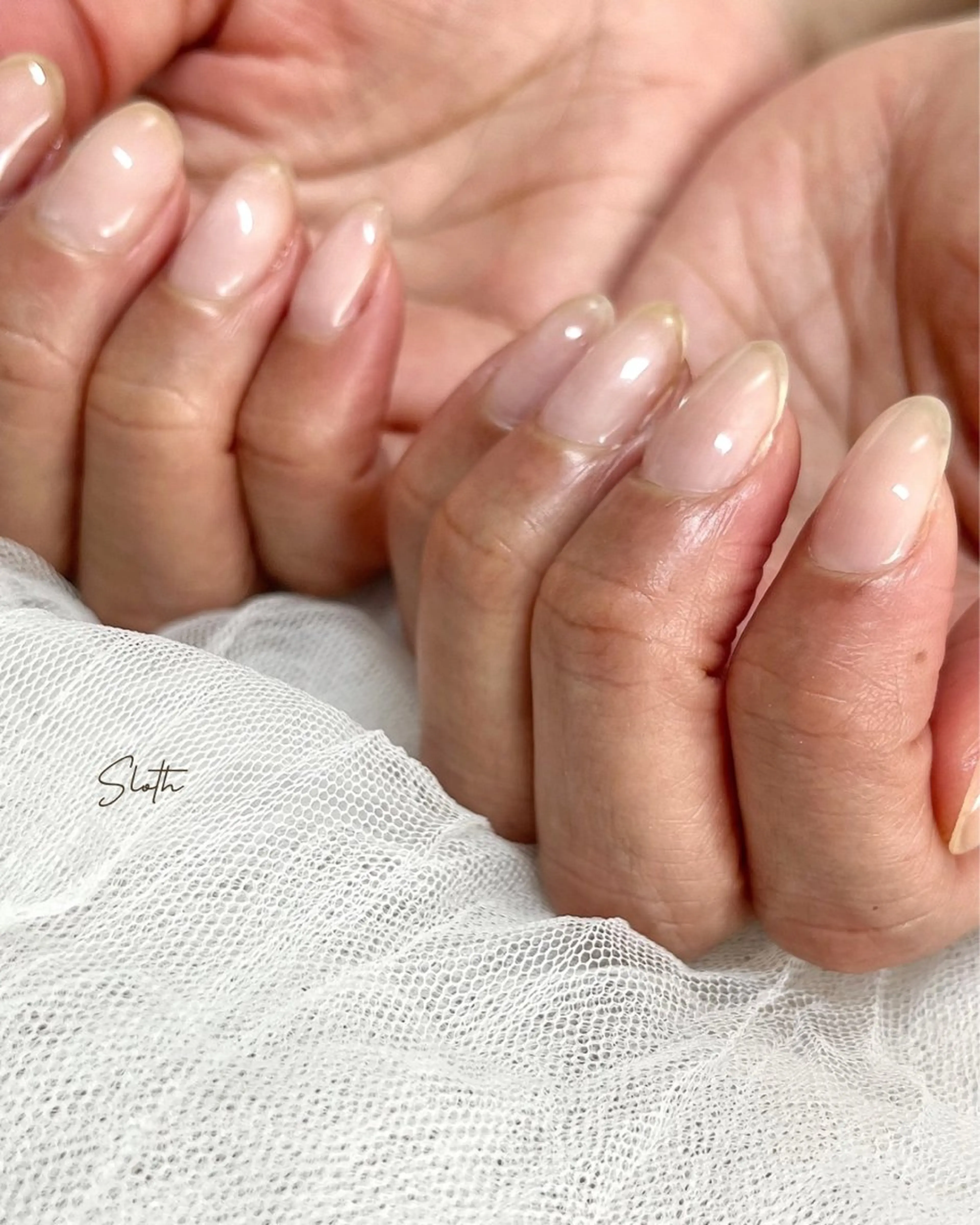 ネイル クリアネイル nail salon slothのネイルデザイン