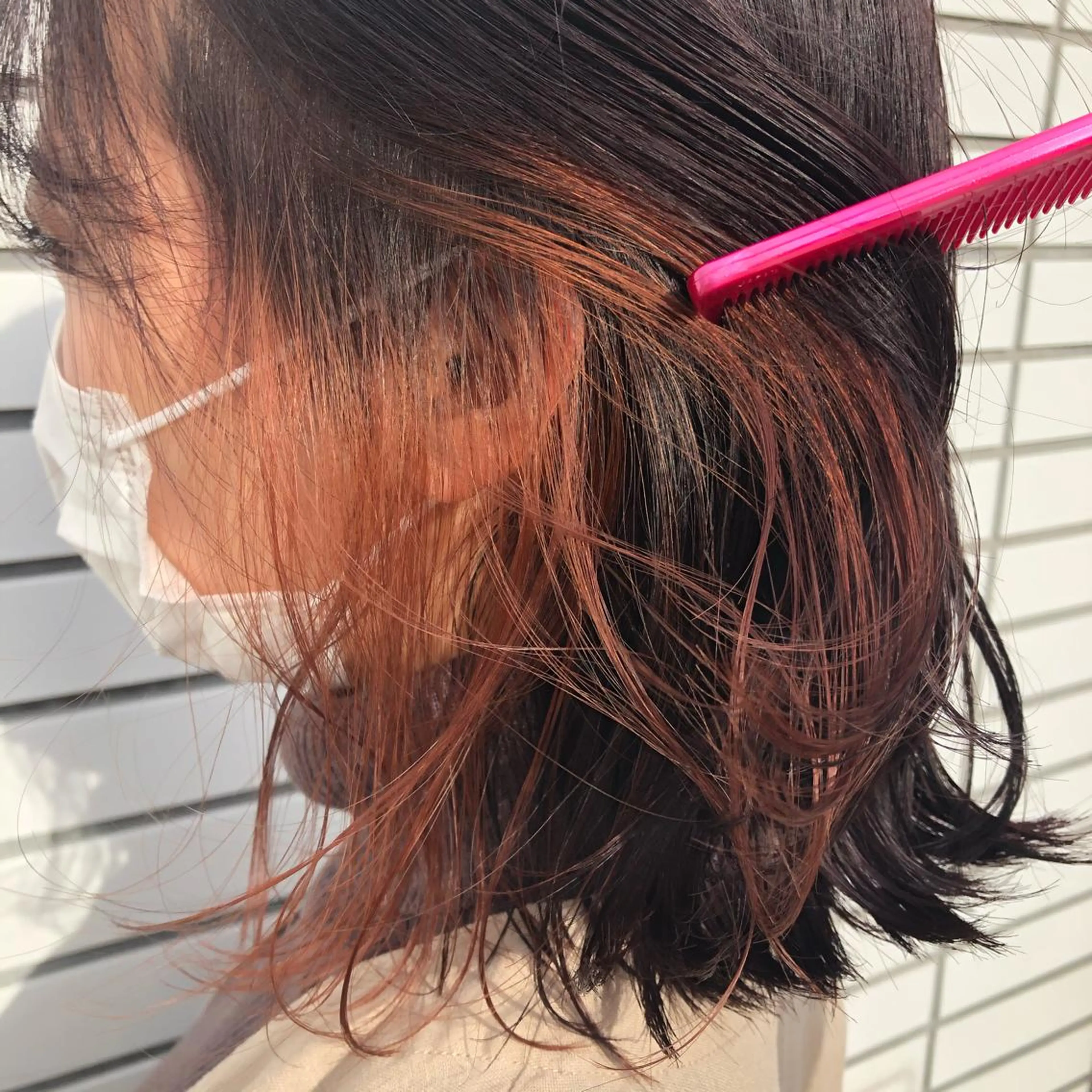 ショート カラー ハイトーンカラー インナーカラー ピンクカラー AFFECTiONERY所属・miyabu momokaのマツエク・マツパデザイン