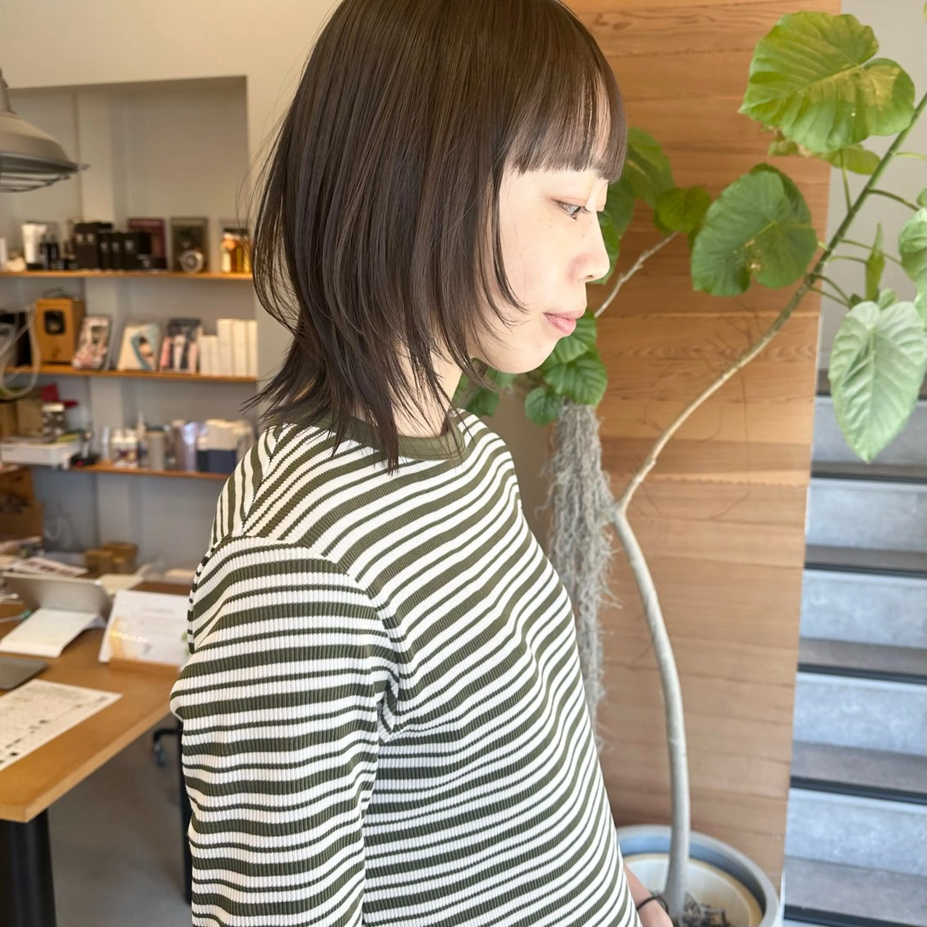 ミディアム カラー お洒落パーマ/ 艶カラー/michiのヘアスタイル