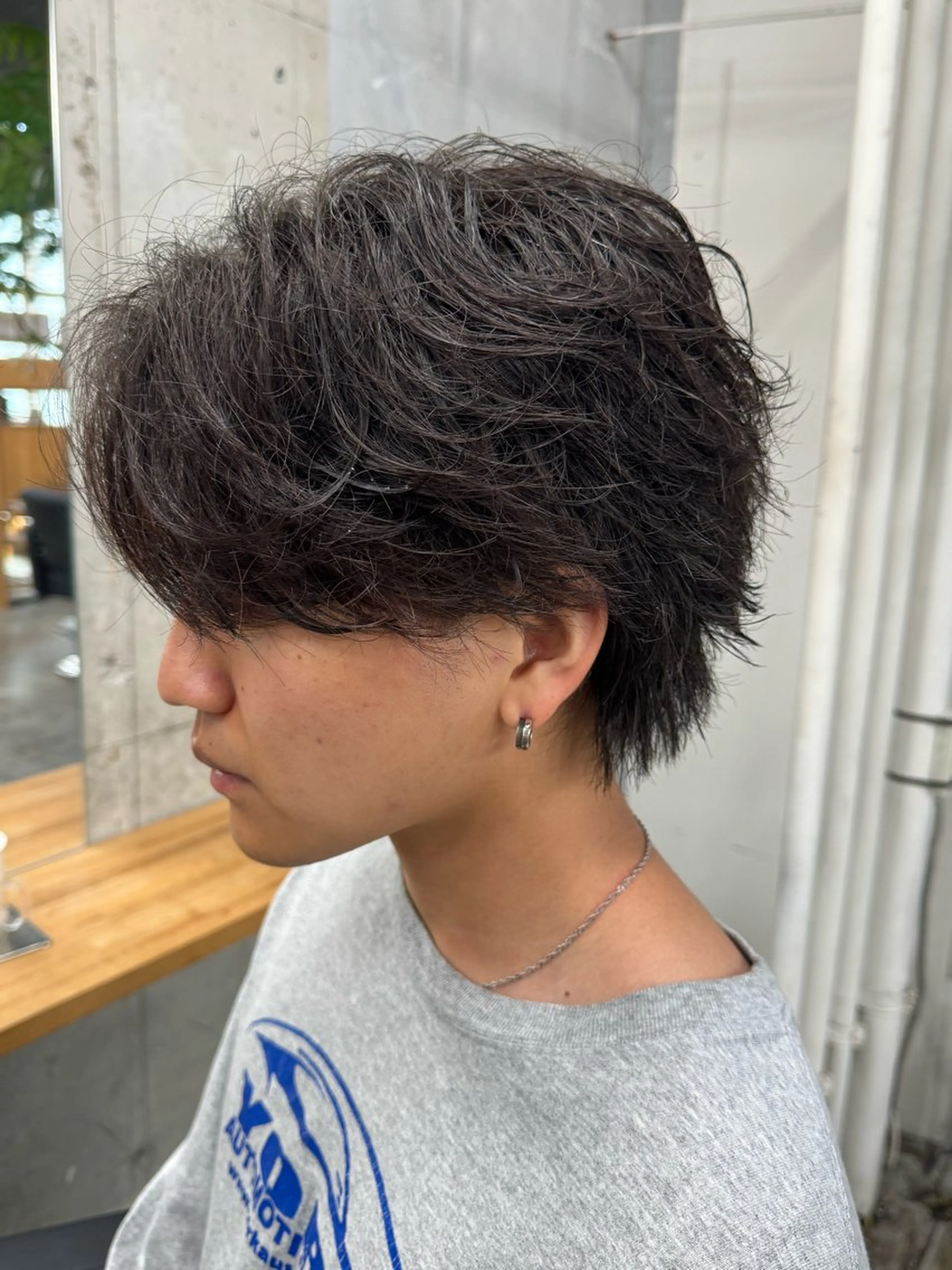 メンズ カット パーマ アキト/ メンズ/透明感暗髪のヘアスタイル