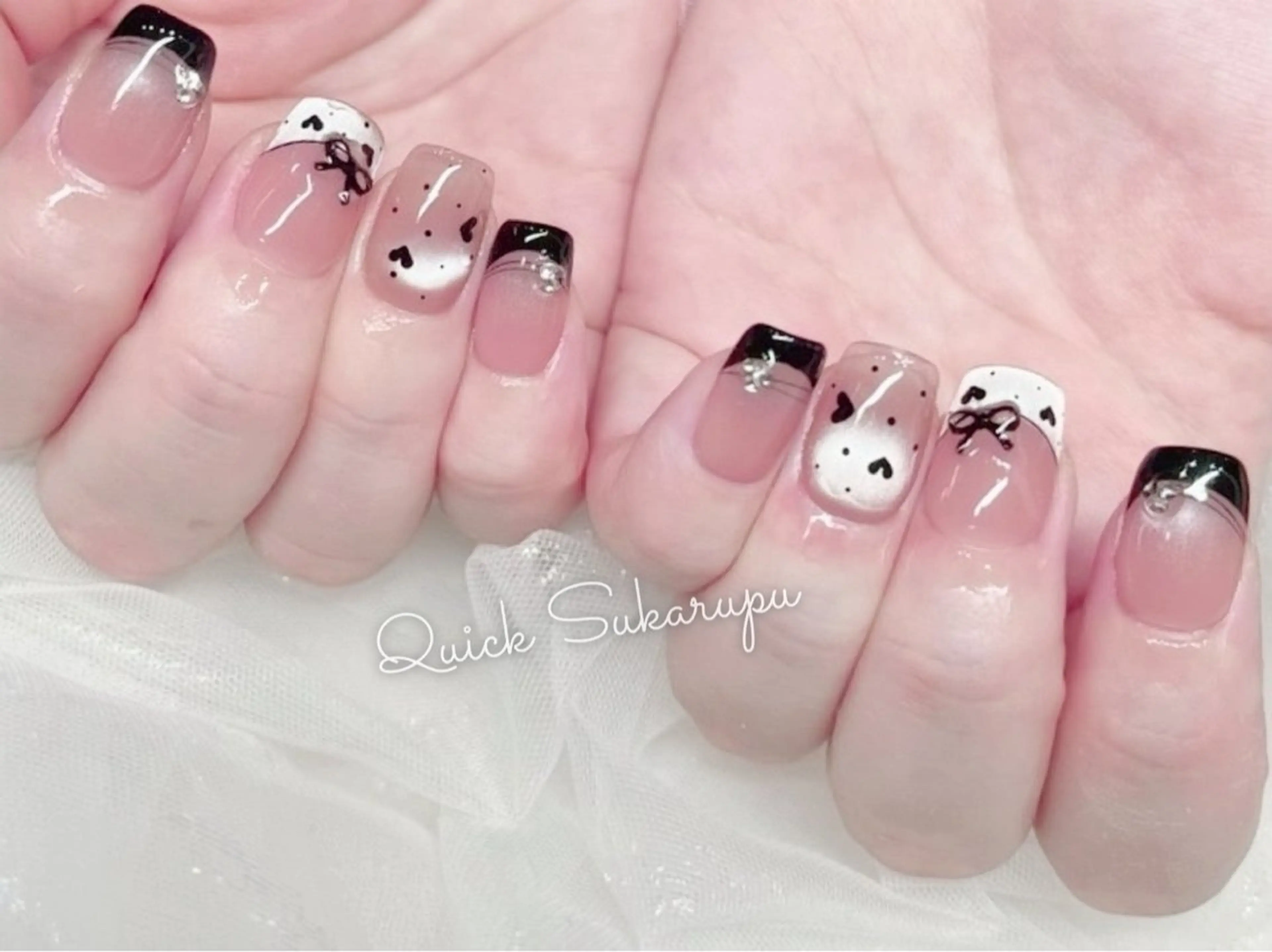 ネイル スカルプネイル ショートネイル ネイルチップ ハンドネイル Quick Sukarupu新宿のネイルデザイン