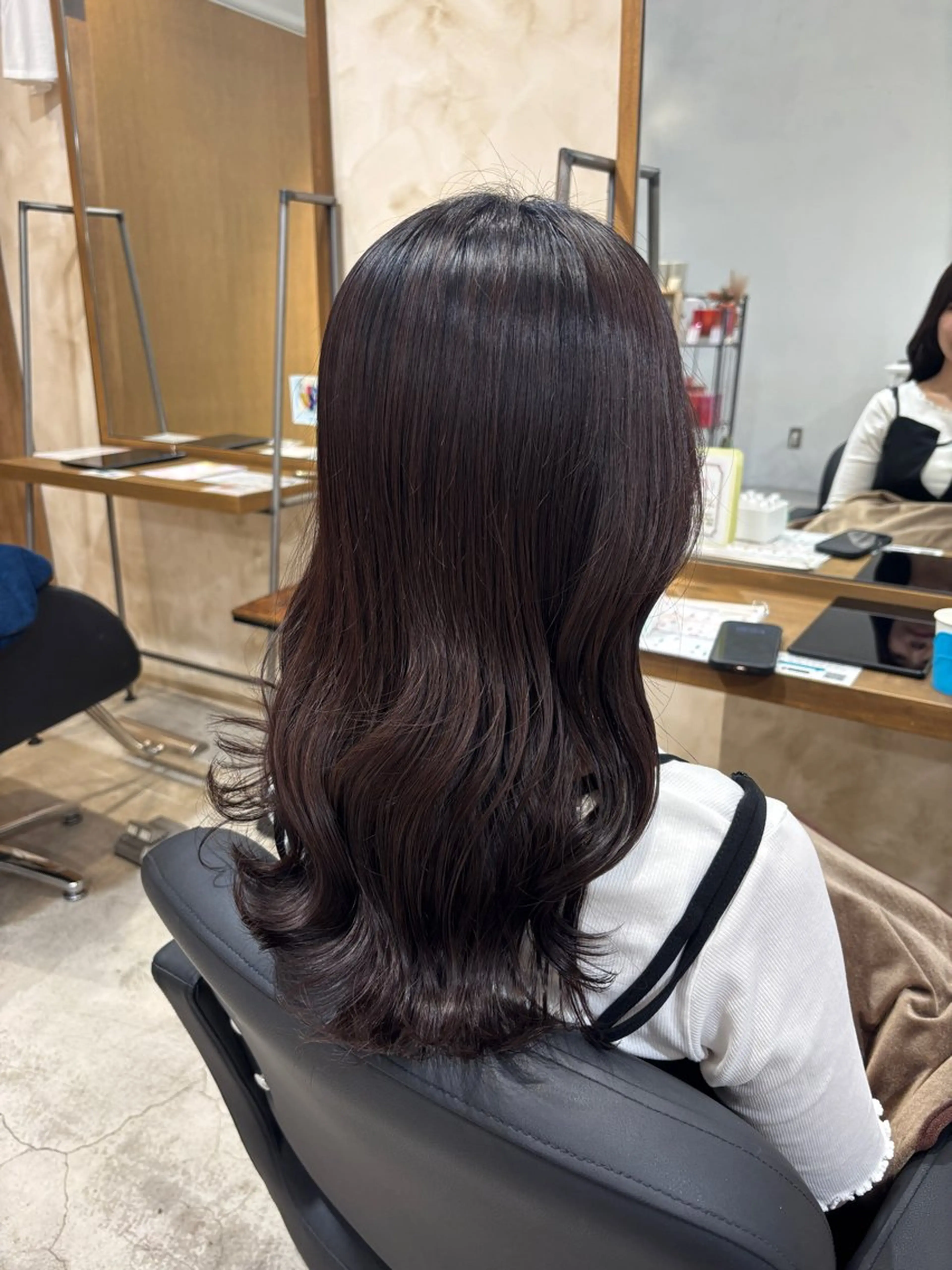 ロング カラー ブラウンカラー ショコラブラウン ツヤカラー🫧 Saeのヘアスタイル
