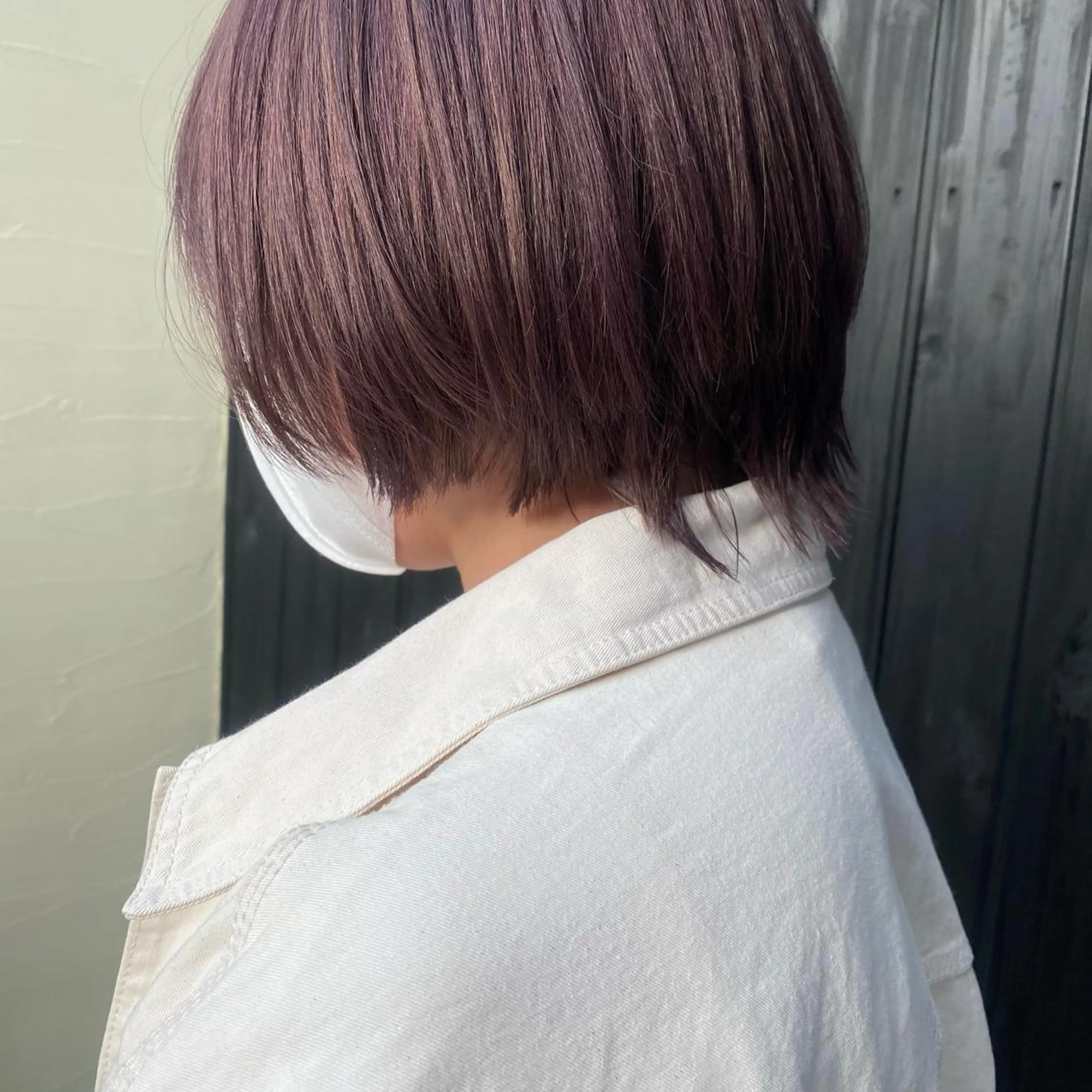 ショート カラー ラベンダーカラー ウルフカット アオトソラ いしざかのヘアスタイル