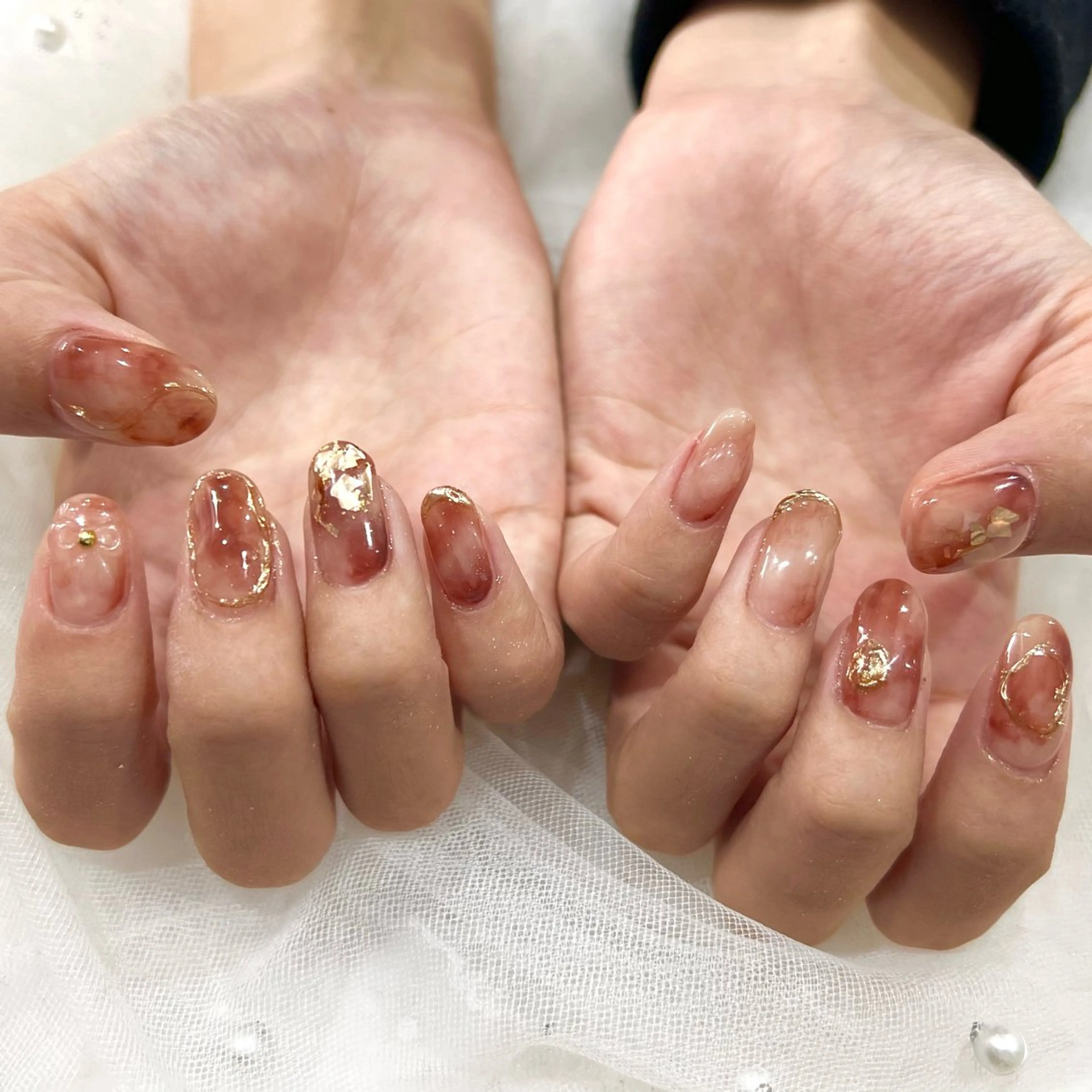 ネイル 持ち込み ハンドネイル 🧡Shine船橋 鳴海🧡のネイルデザイン