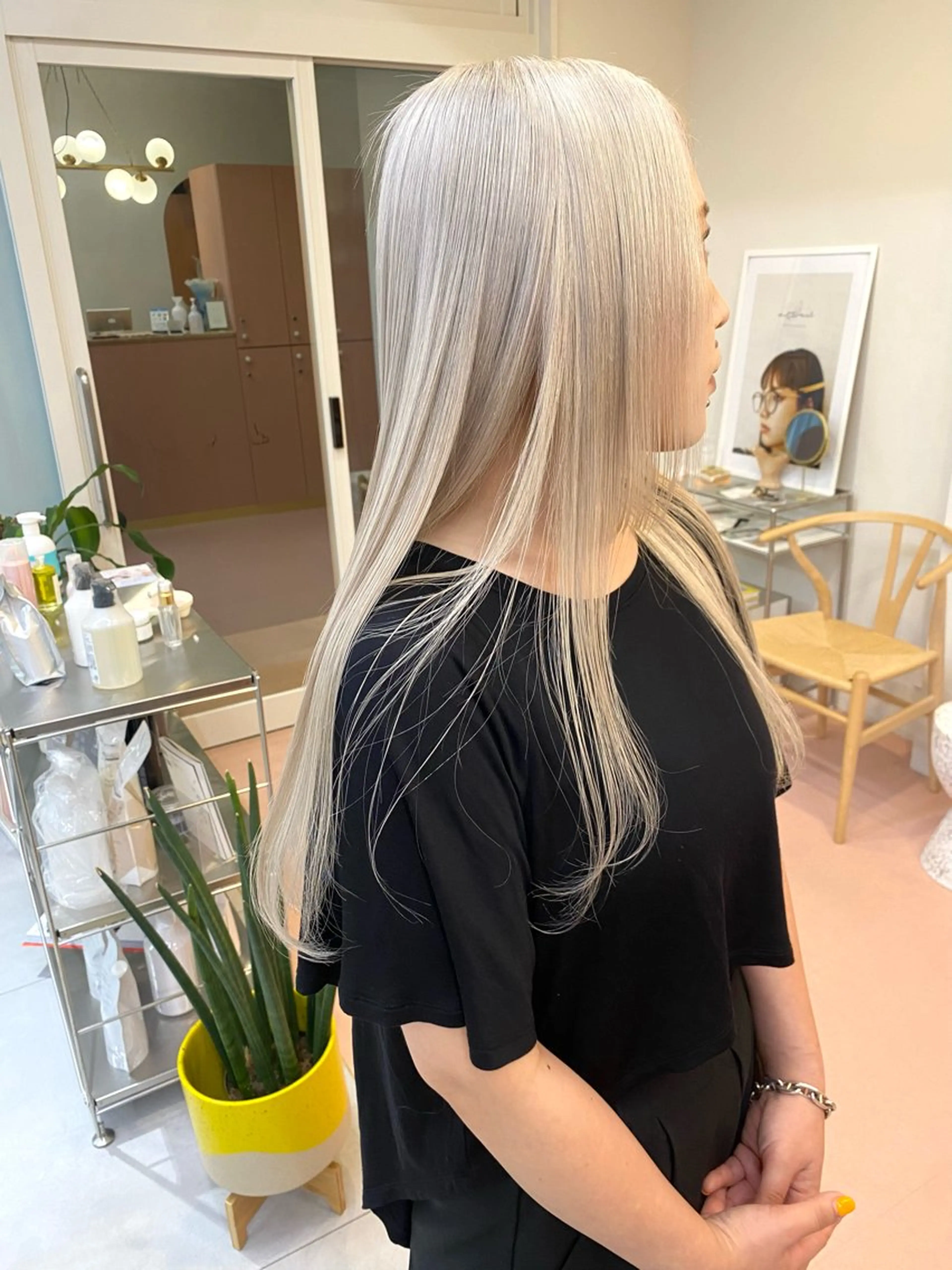 ロング カラー ヘアアレンジ ロング akim kaminoke所属・矢場町 🌟yopiのヘアスタイル