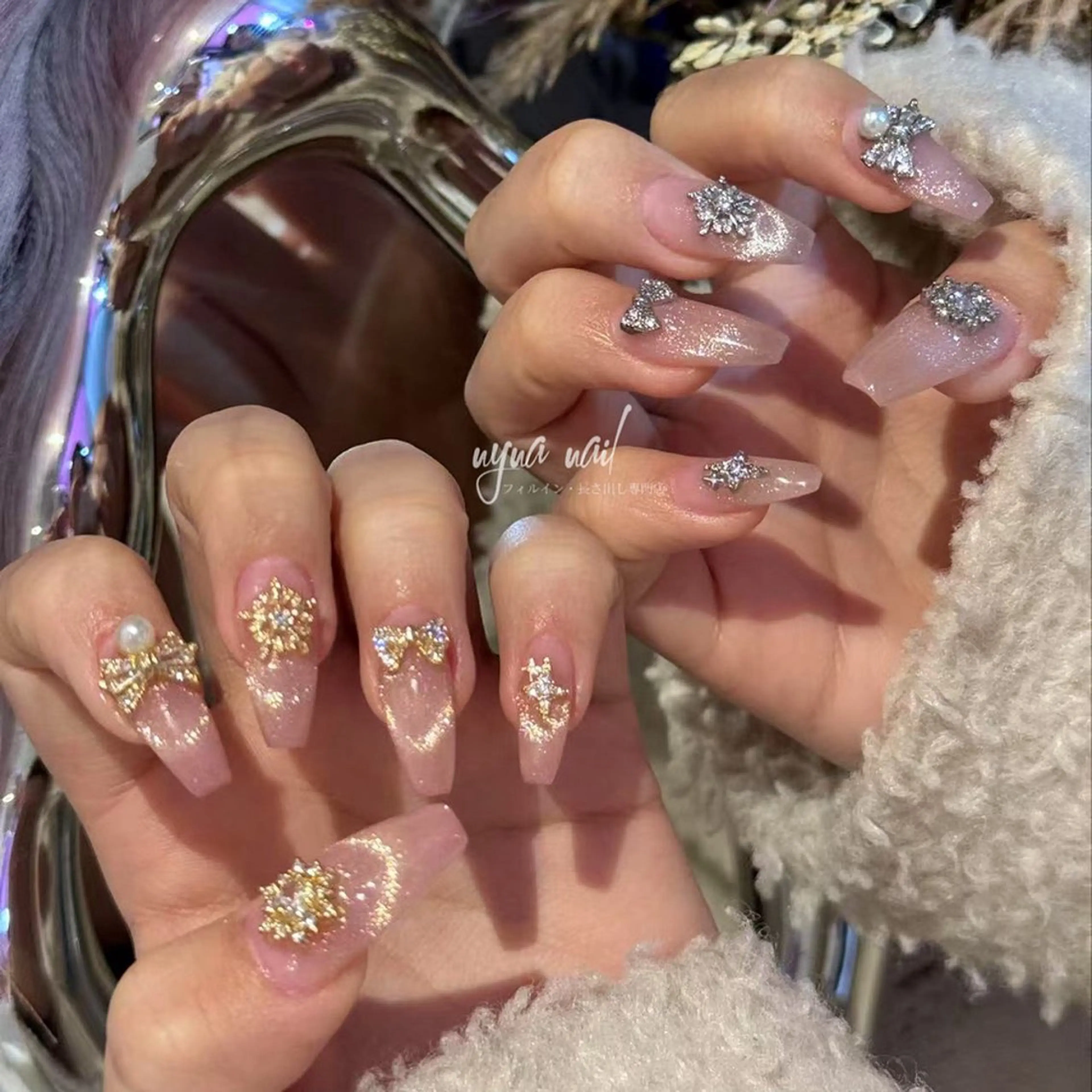 ネイル ハンドネイル 長さ出し専門 nynaのネイルデザイン