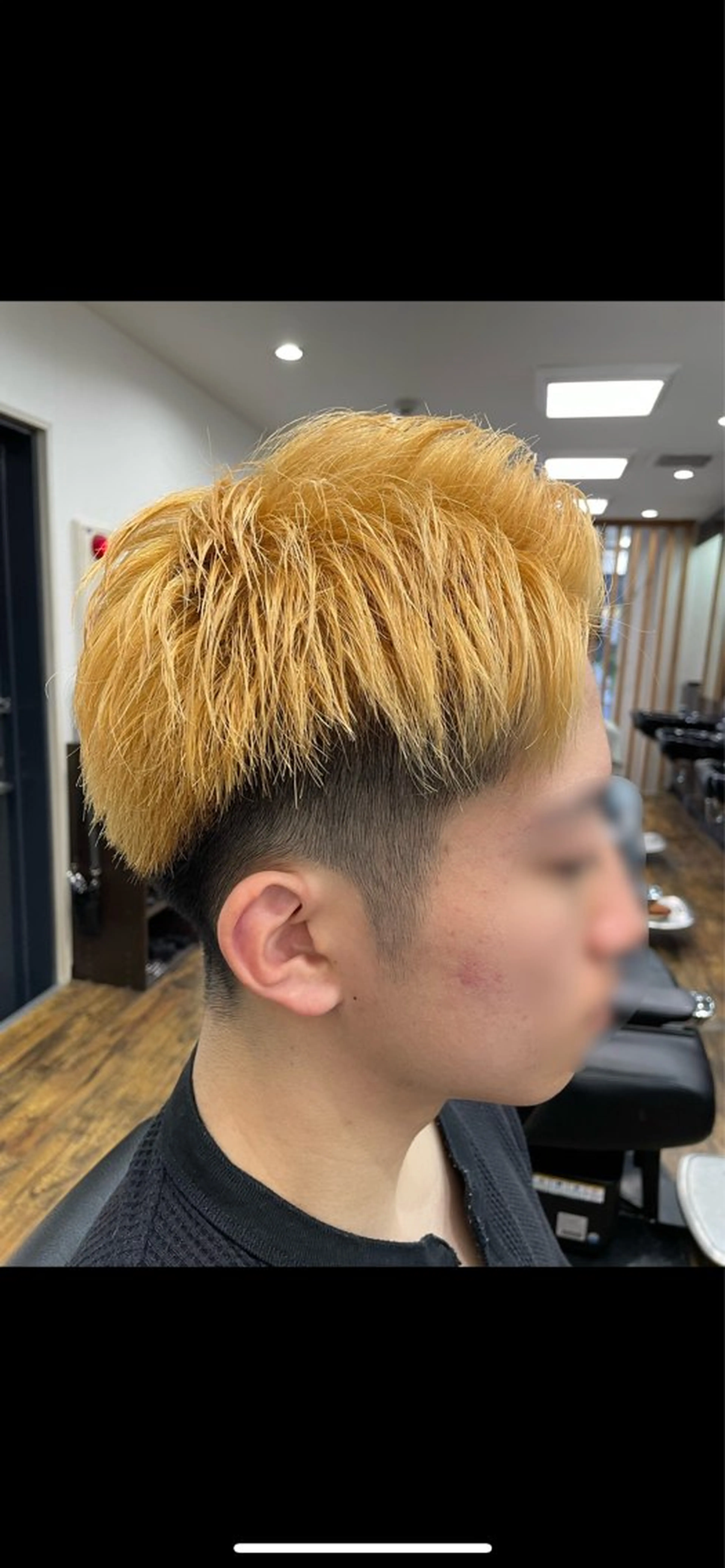 ショート カラー メンズ メンズブリーチ 黒髪 ブリーチ Nakada Chikaのヘアスタイル