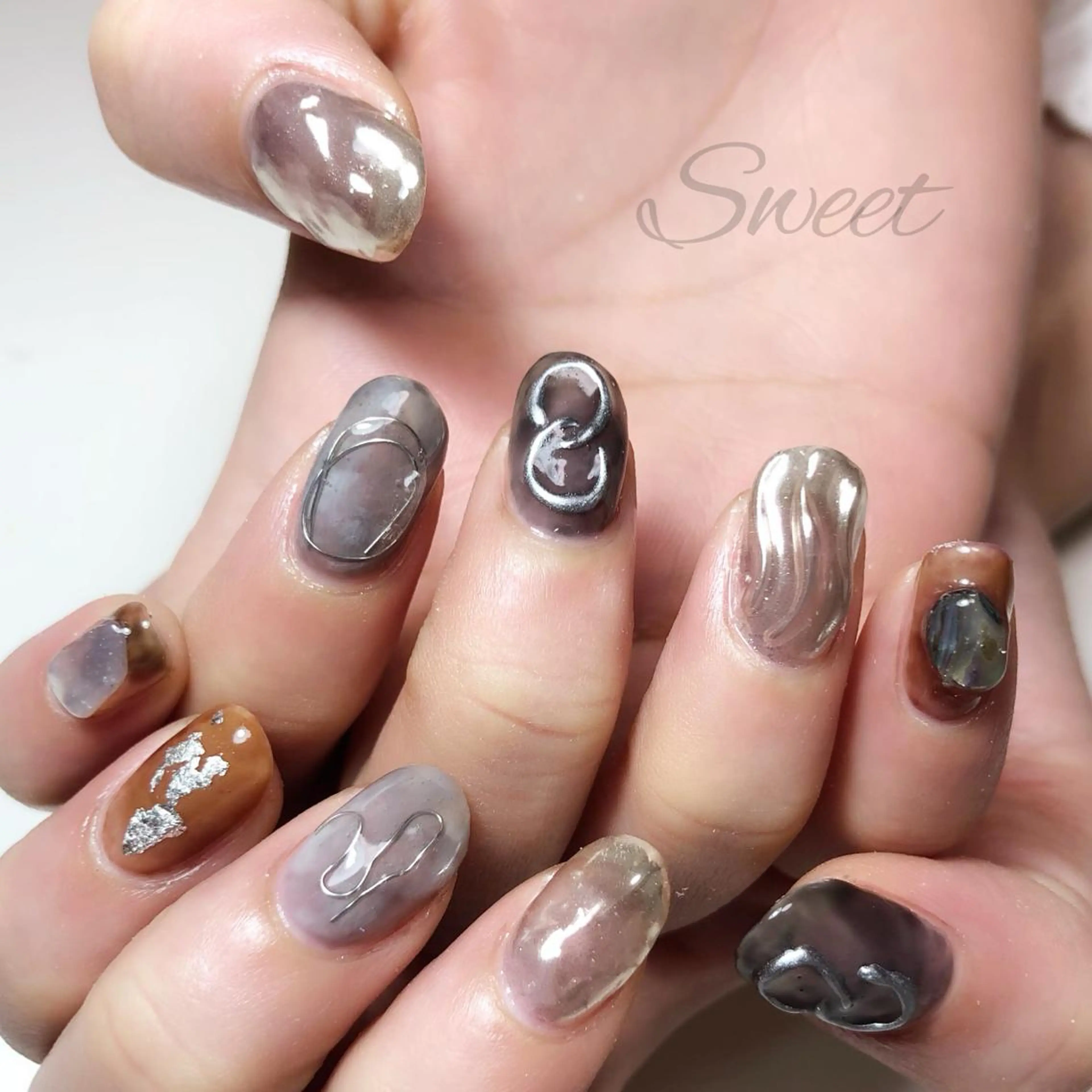 ネイル ハンドネイル sweet 仲野陽子のネイルデザイン