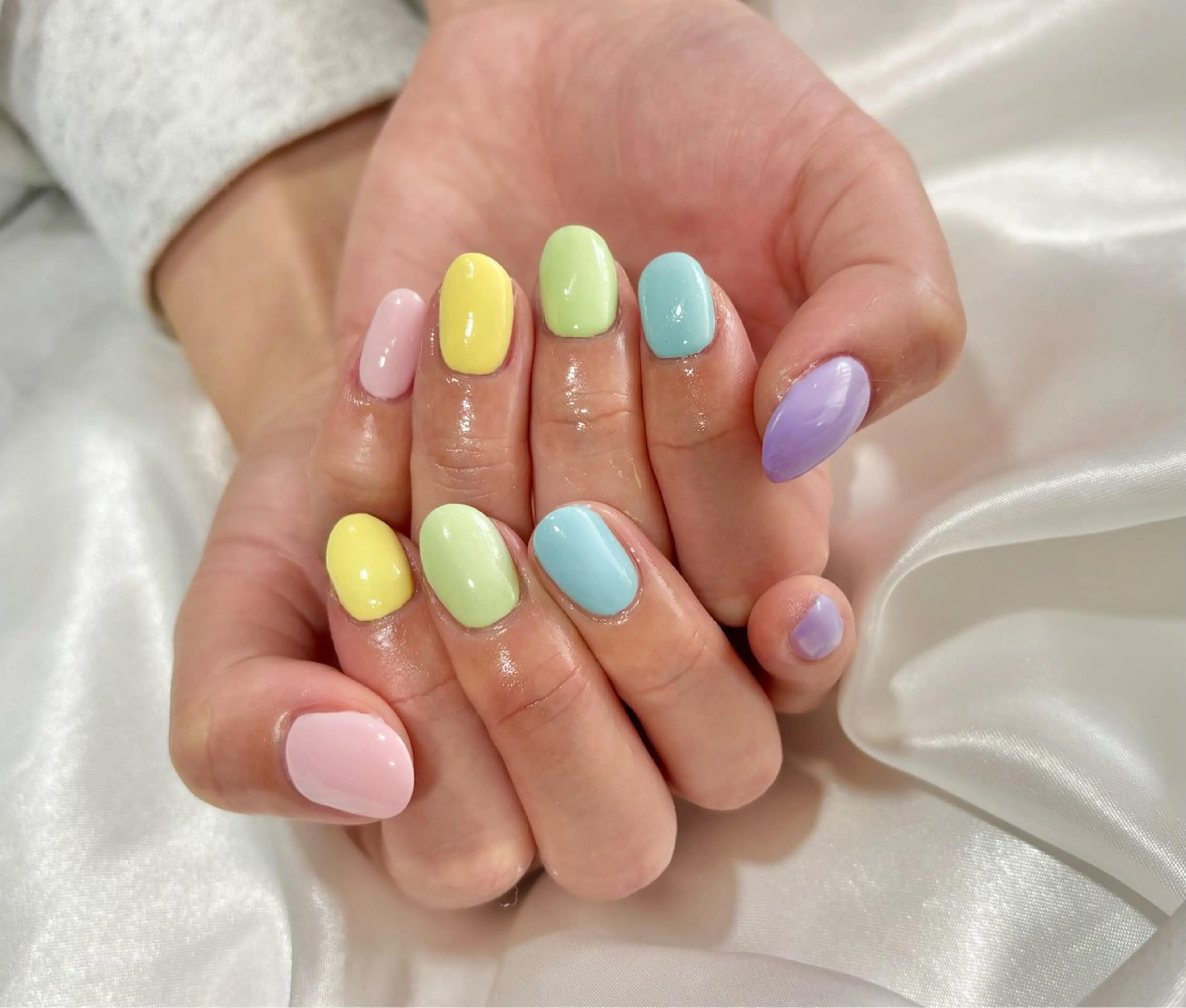 ネイル パステルネイル ハンドネイル nailsister まゆのネイルデザイン