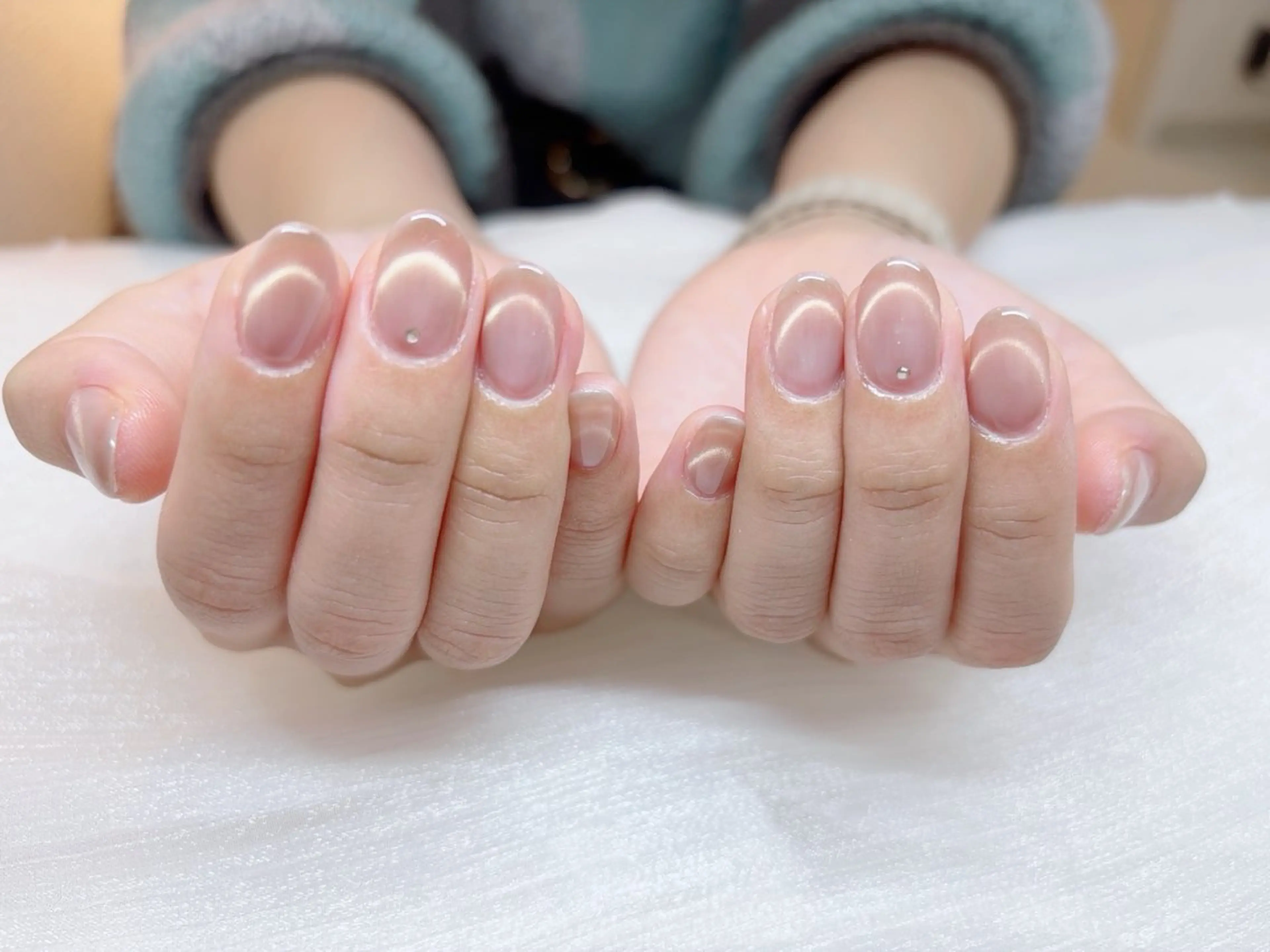 ネイル フレンチネイル ラメ(グリッター) マグネットネイル ♡CELEBRAIL YUKI♡のネイルデザイン