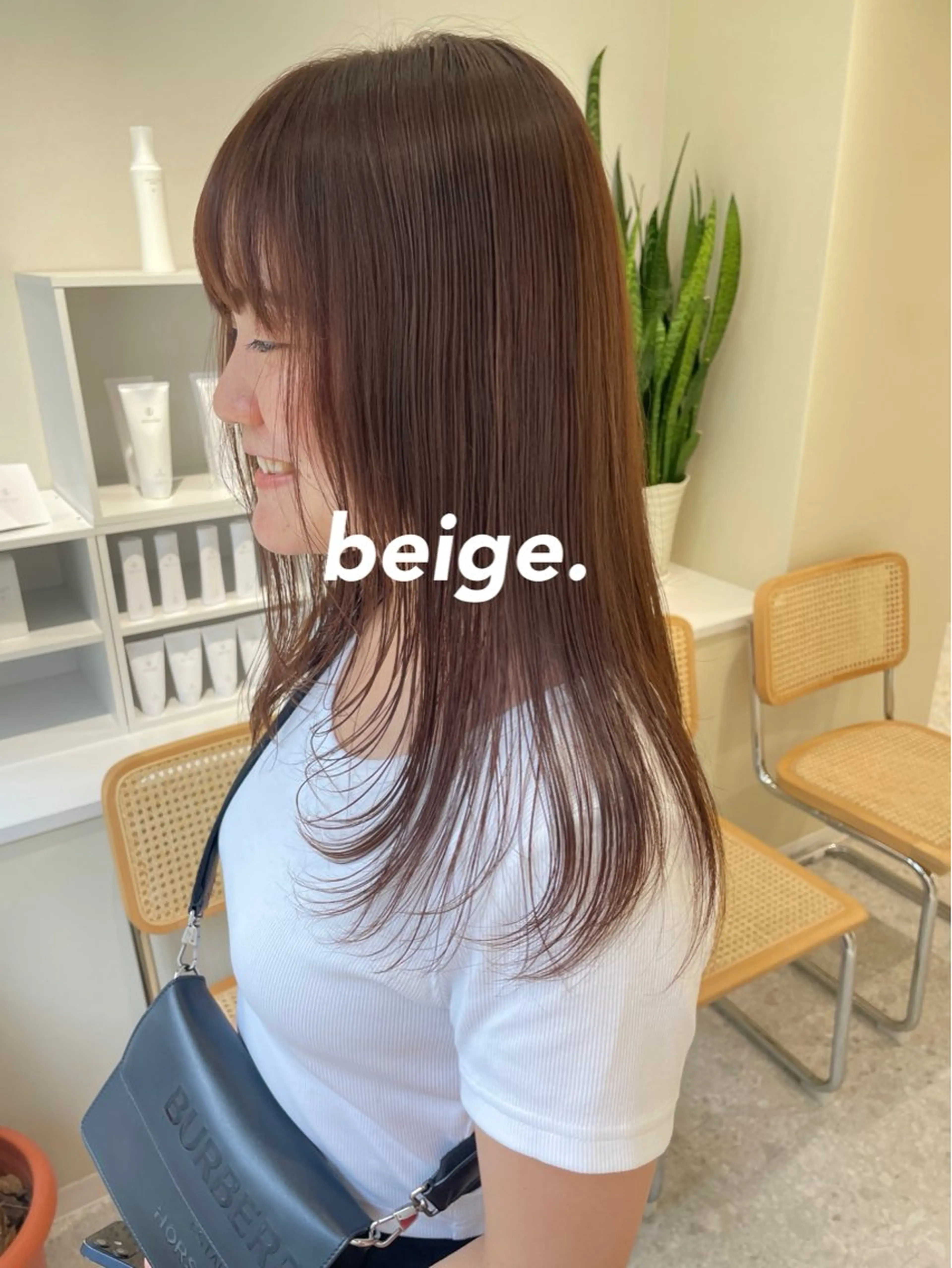 セミロング カラー ベージュカラー 🩰ニシムラヒカリ 半個室salon♡*のヘアスタイル