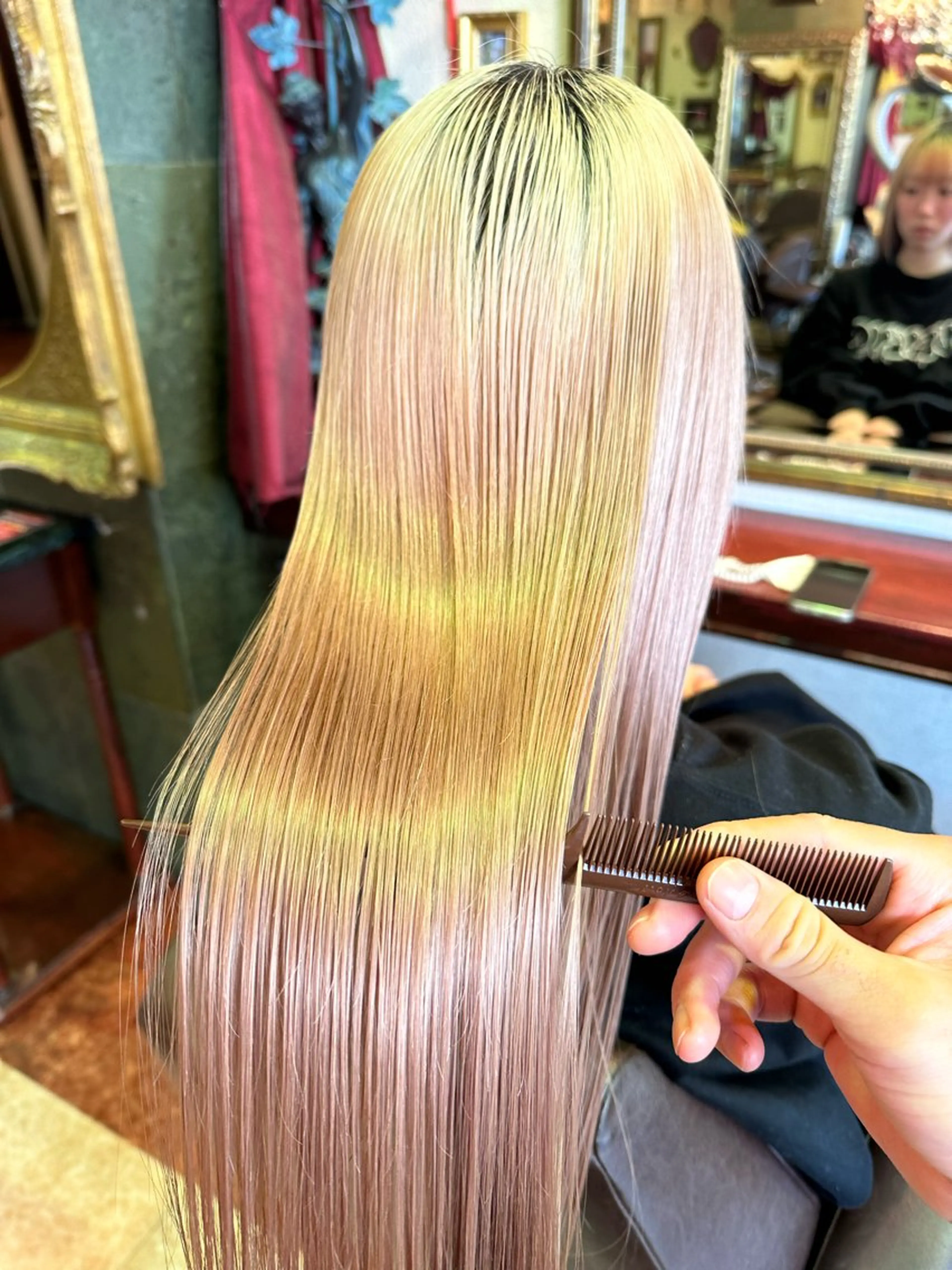 ロング 髪質改善 トリートメント 酸熱トリートメント トリートメント 【レイヤー/韓国風 /髪質改善】RINのヘアスタイル