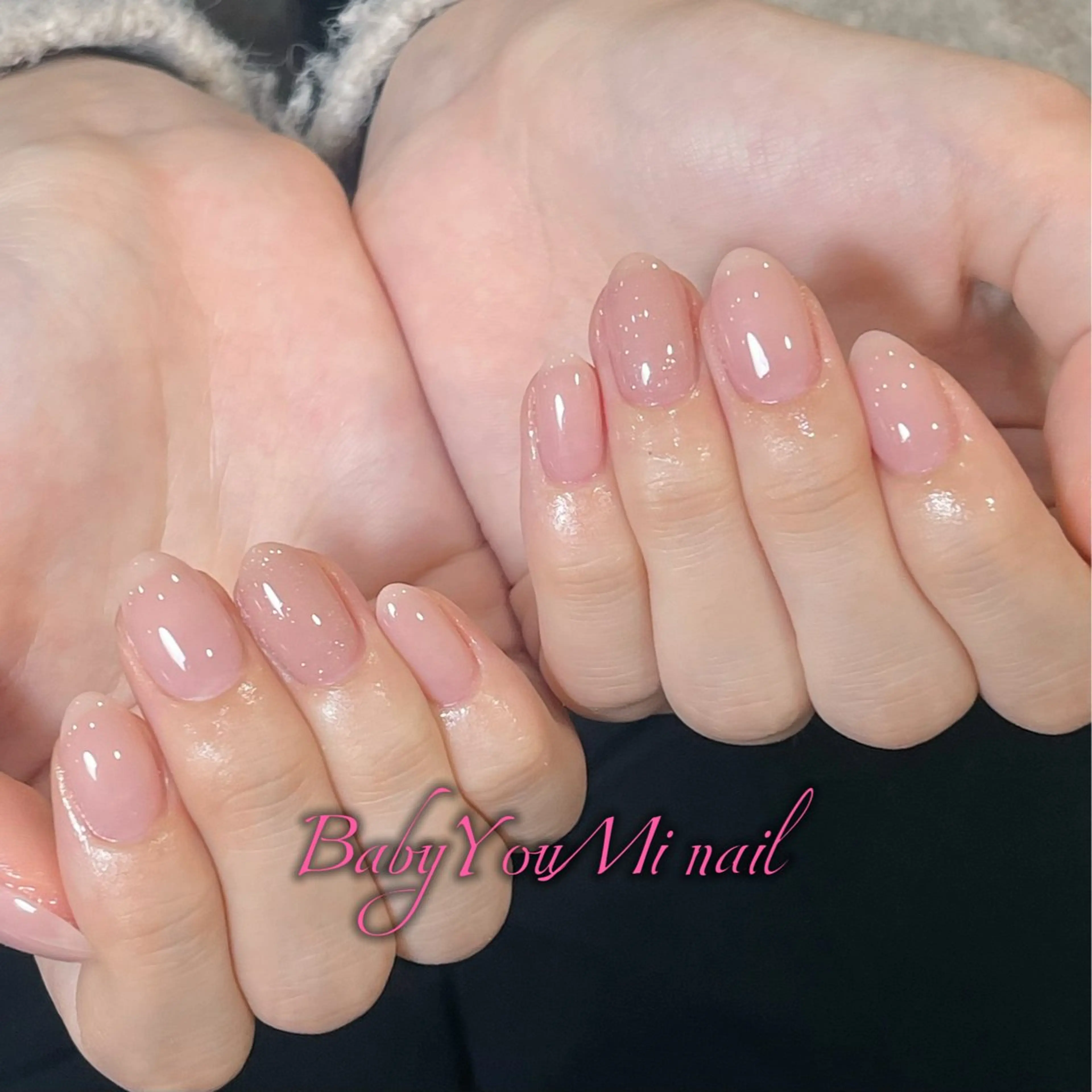 ネイル オーロラネイル フラワーネイル フットネイル フレンチネイル ジェルネイル ハンドネイル BabyYouMi ねねのネイルデザイン