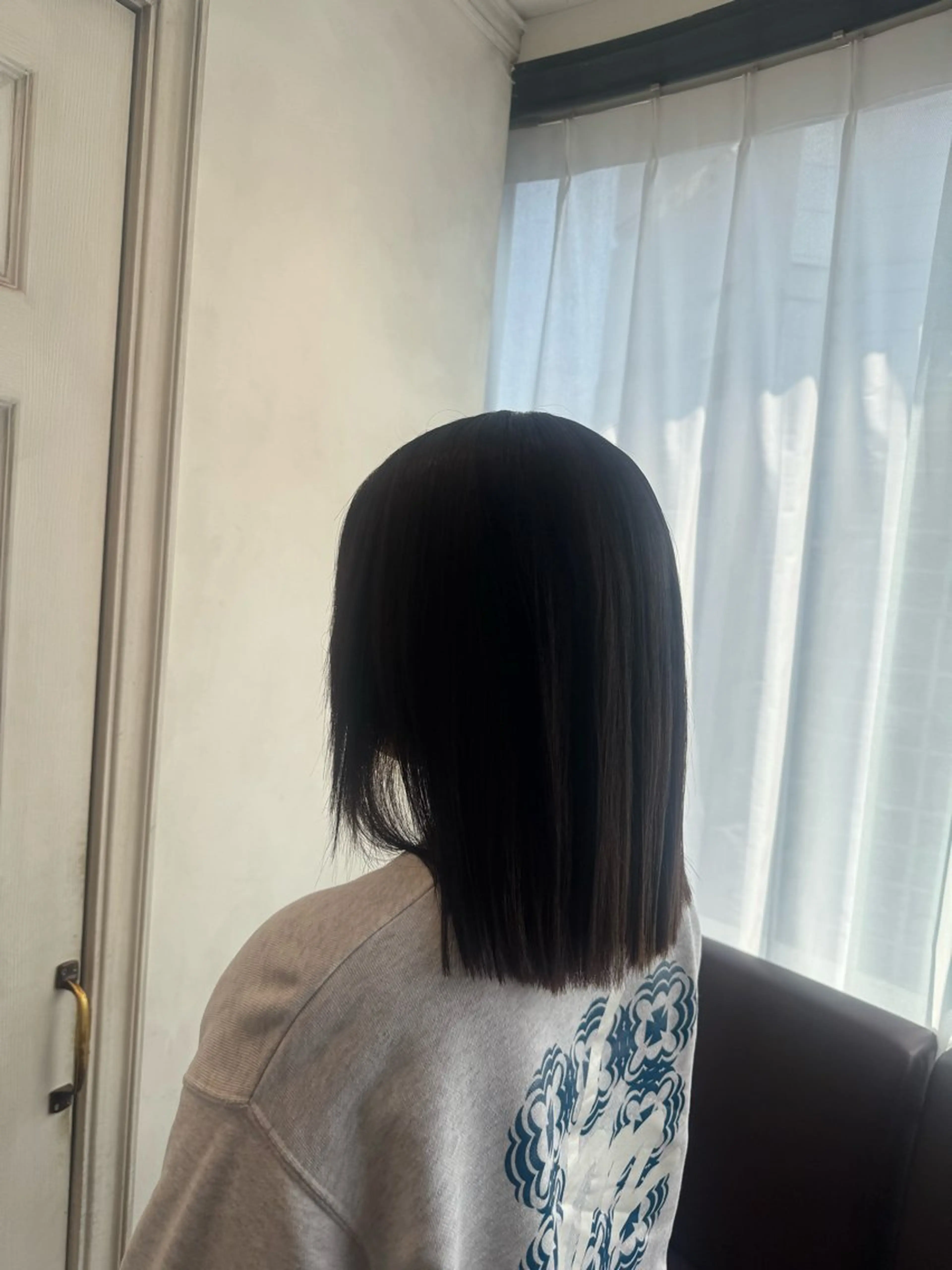 ミディアム カラー カット ヘアカラー 透明感カラー💜 モテ髪 空陽💙のヘアスタイル