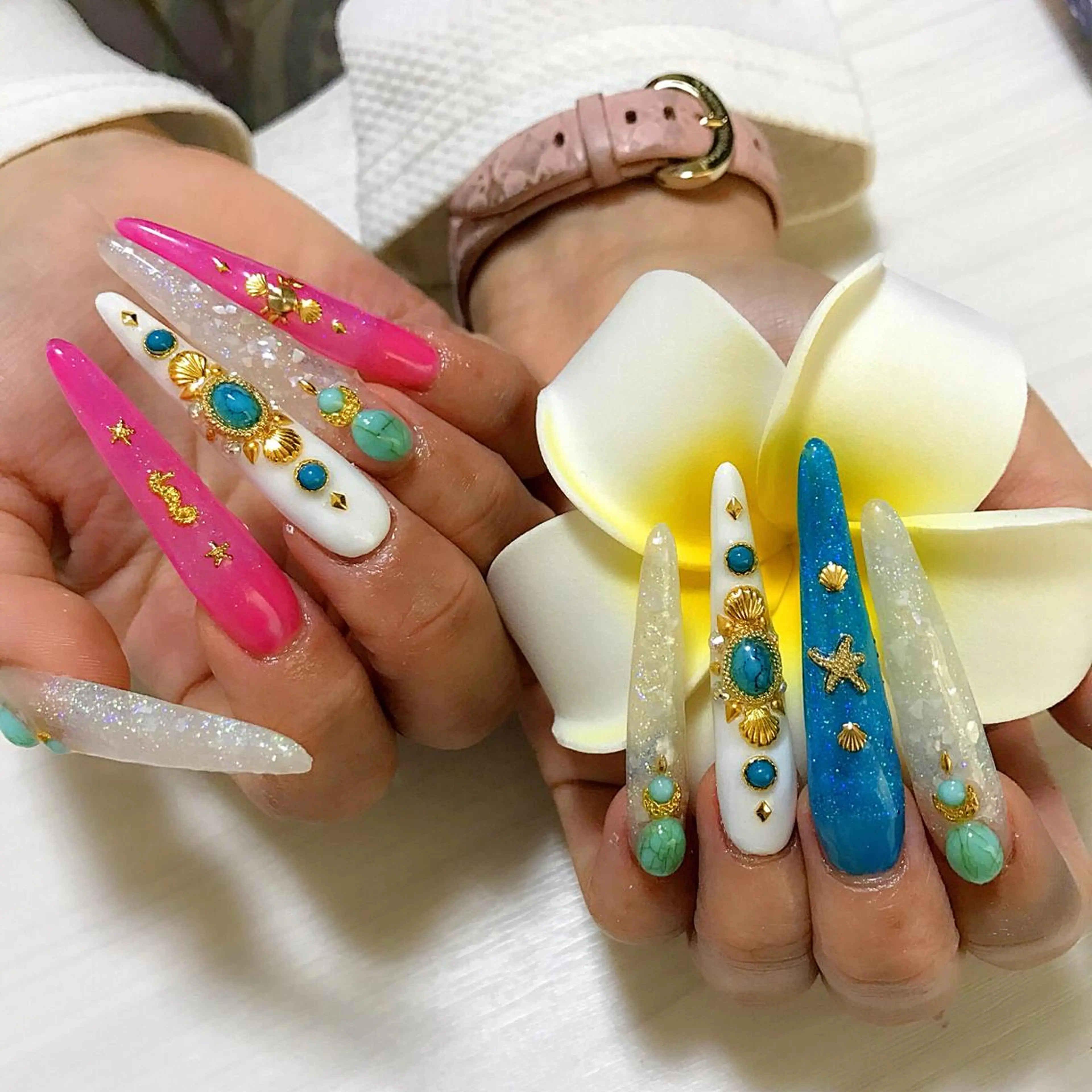 ネイル ロングネイル nail salon A'n bijouのネイルデザイン