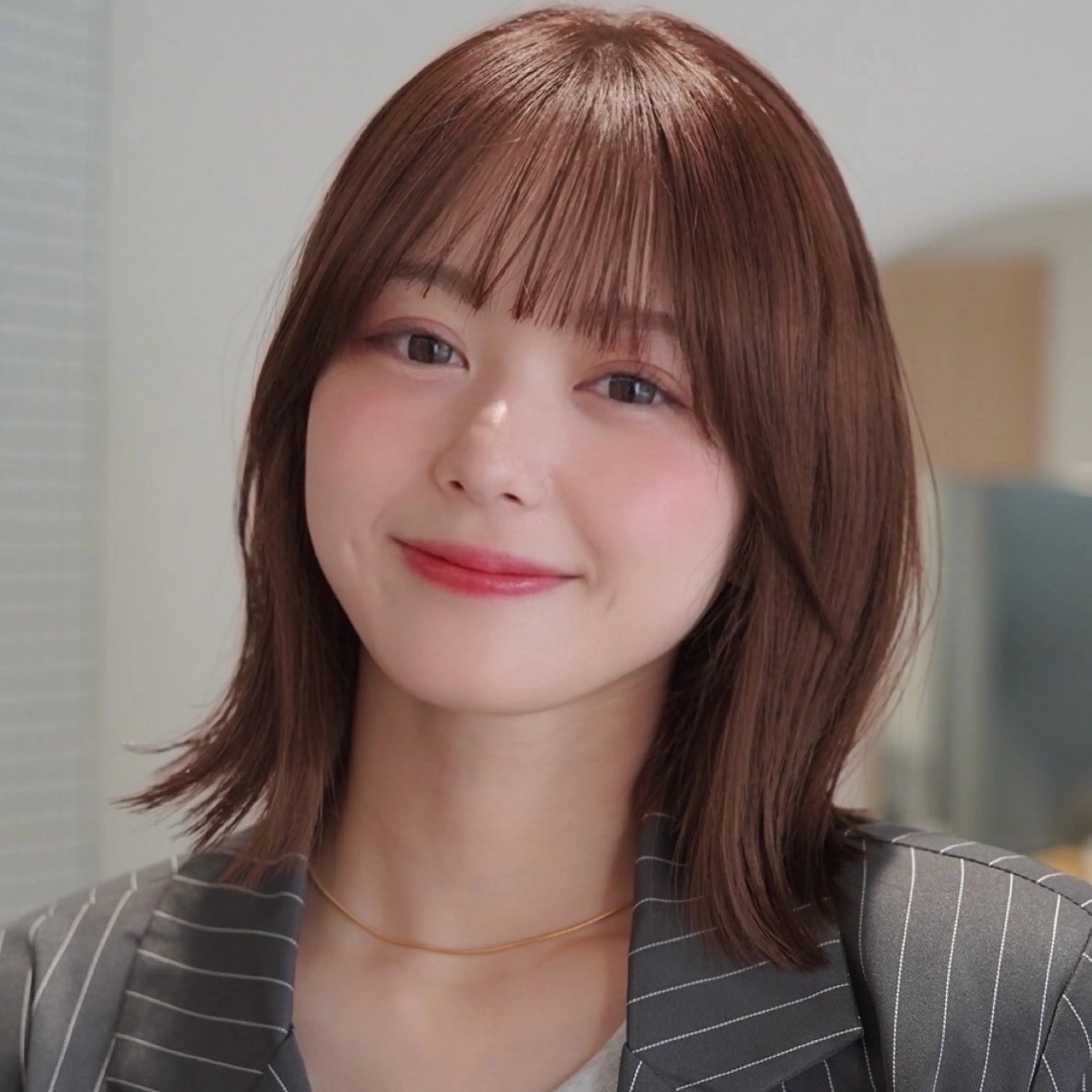 ミディアム カラー カット ヘアカラー トリートメント レイヤーカット/ くびれヘア佐藤大空のヘアスタイル