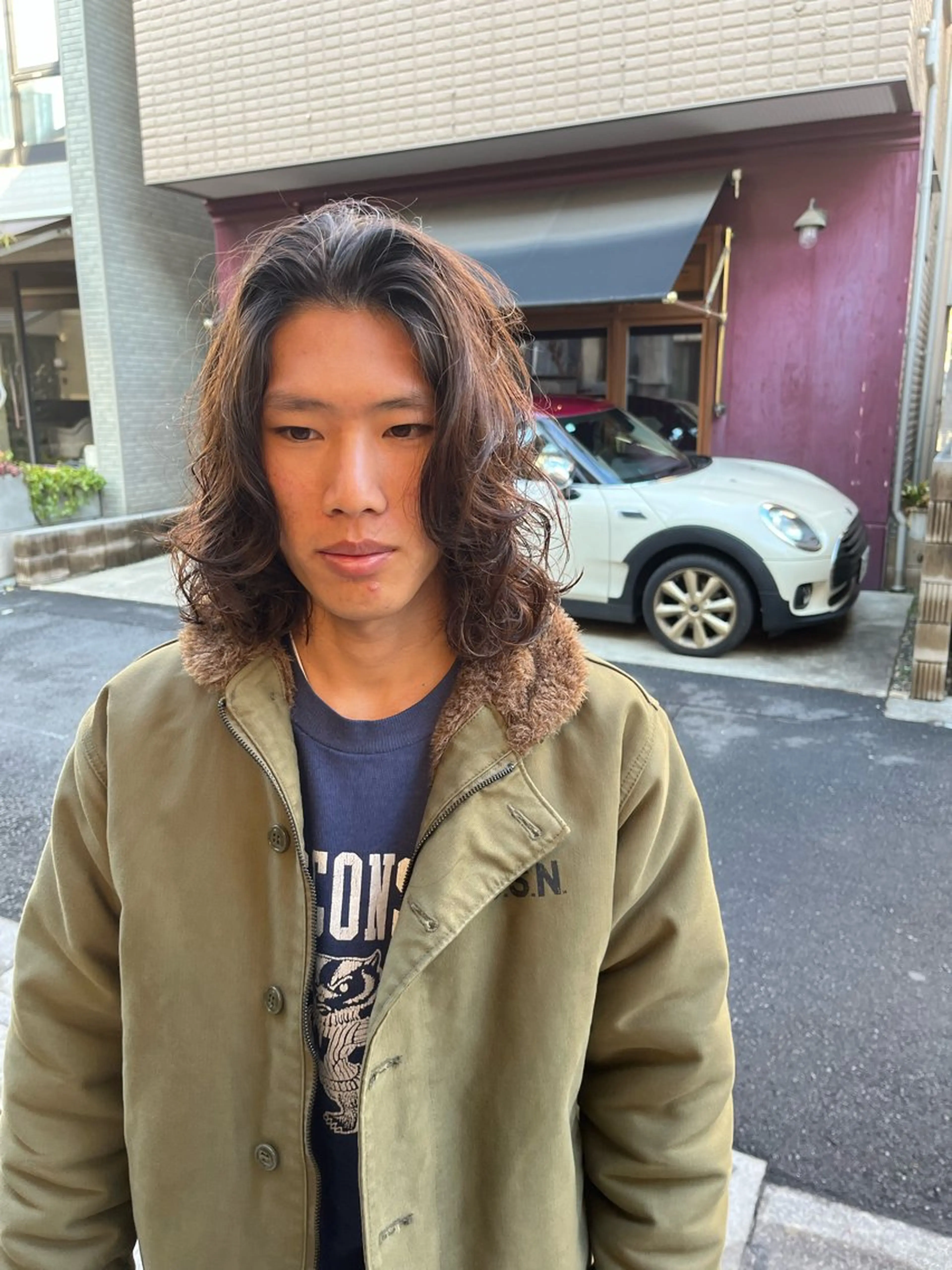 パーマ メンズ カット パーマ トリートメント ハイトーン/美髪矯正 🍃大江拓実のヘアスタイル