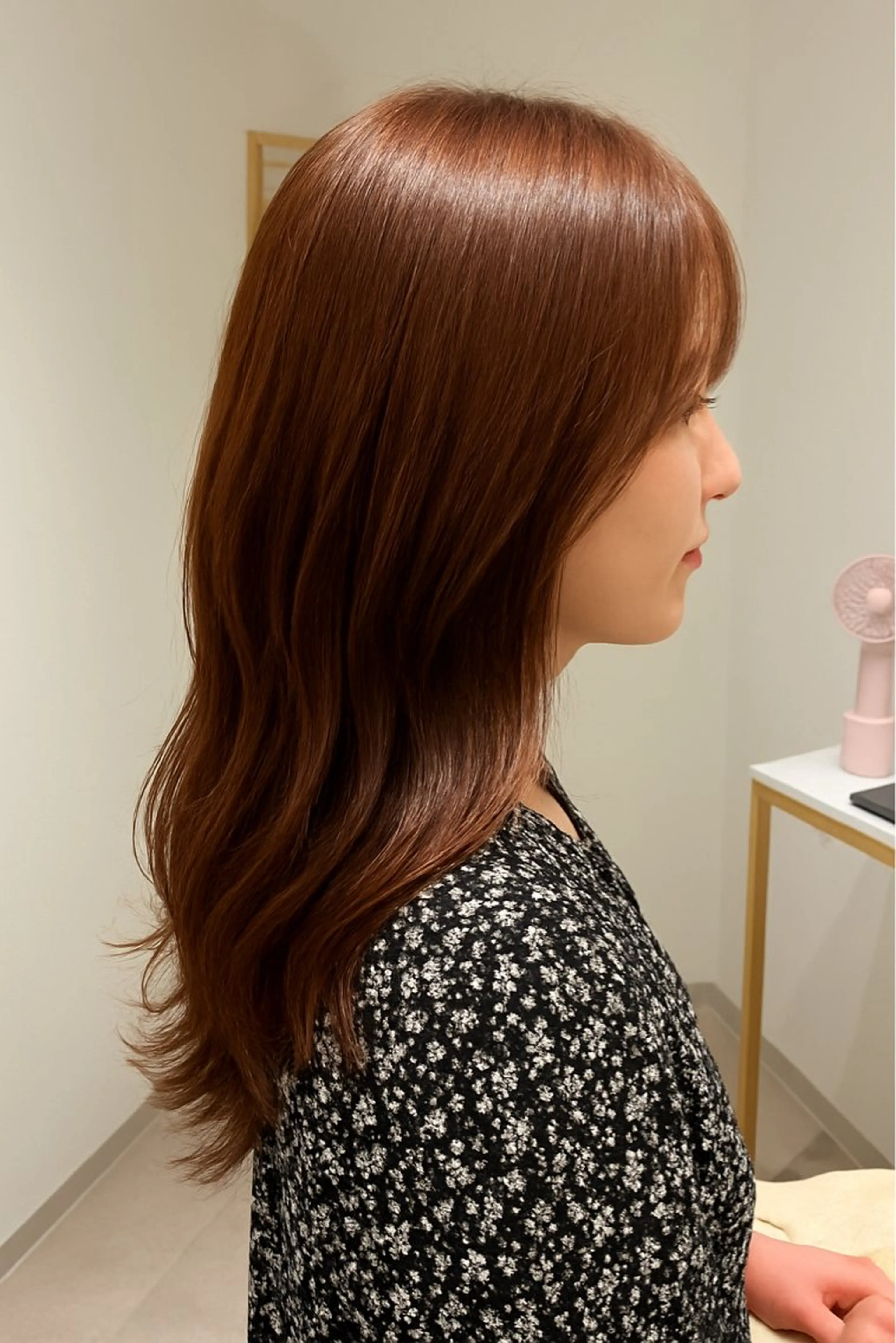 セミロング セミロングパーマ ボブ ハイライト 髪質改善 韓国風ヘア カット ヘアカラー トリートメント The Apartment of Solon Citta 船橋609所属・髪質改善/縮毛矯正/ 美髪/個室/ハラのヘアスタイル