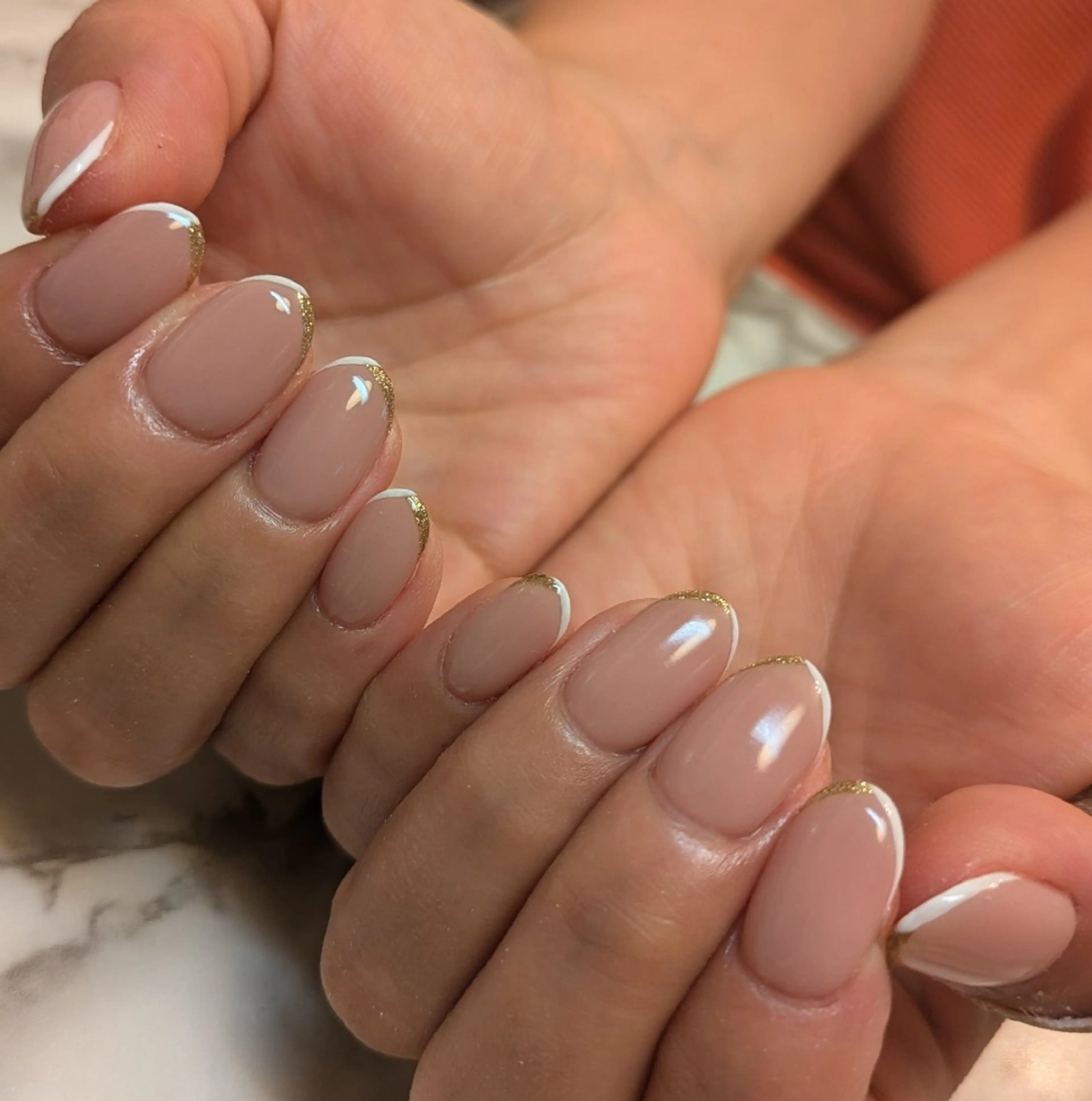 ネイル フレンチネイル ジェヌインネイル 河内のネイルデザイン