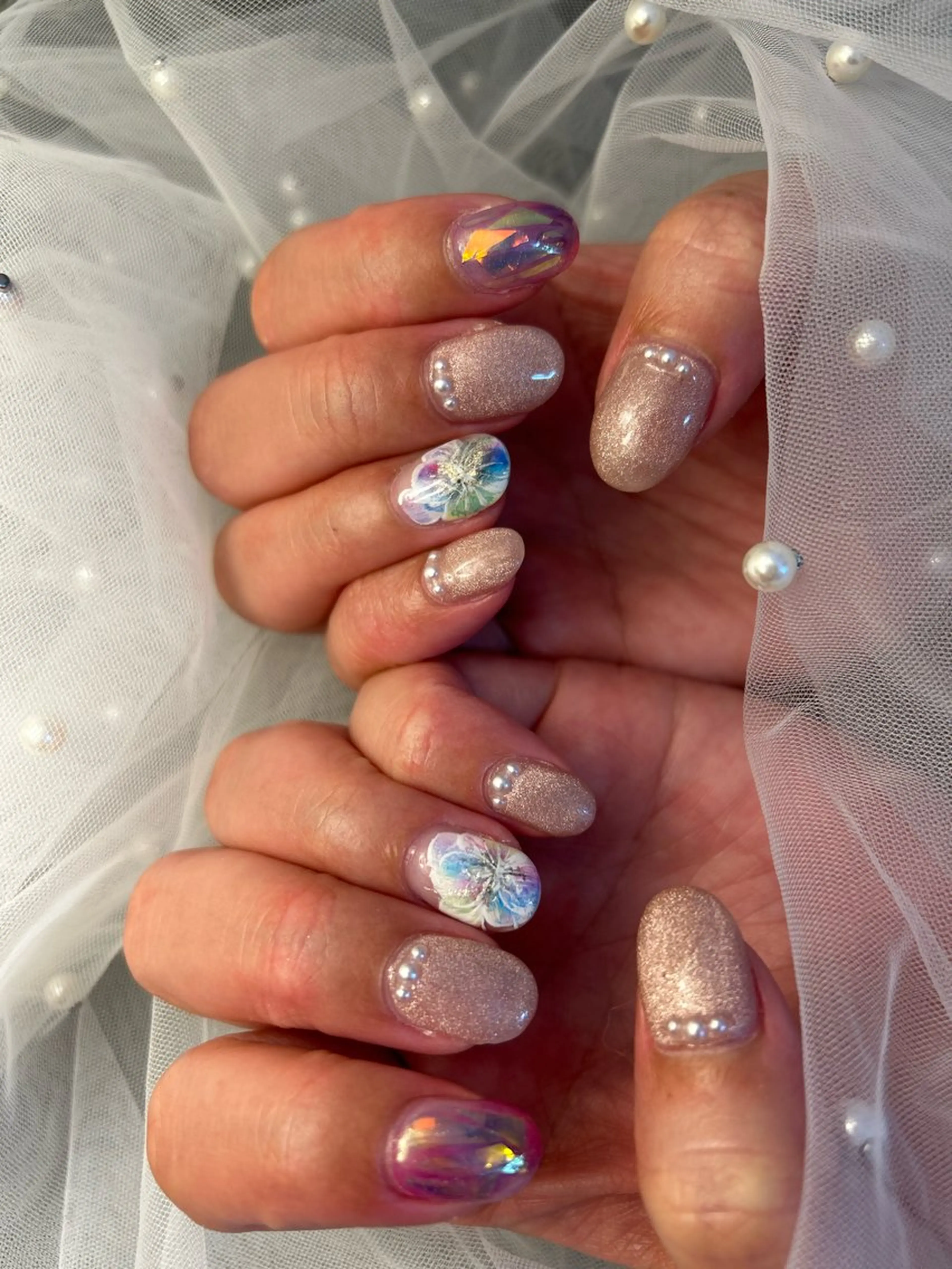 ネイル ハンドネイル フットネイル ✴︎ Delightのネイルデザイン