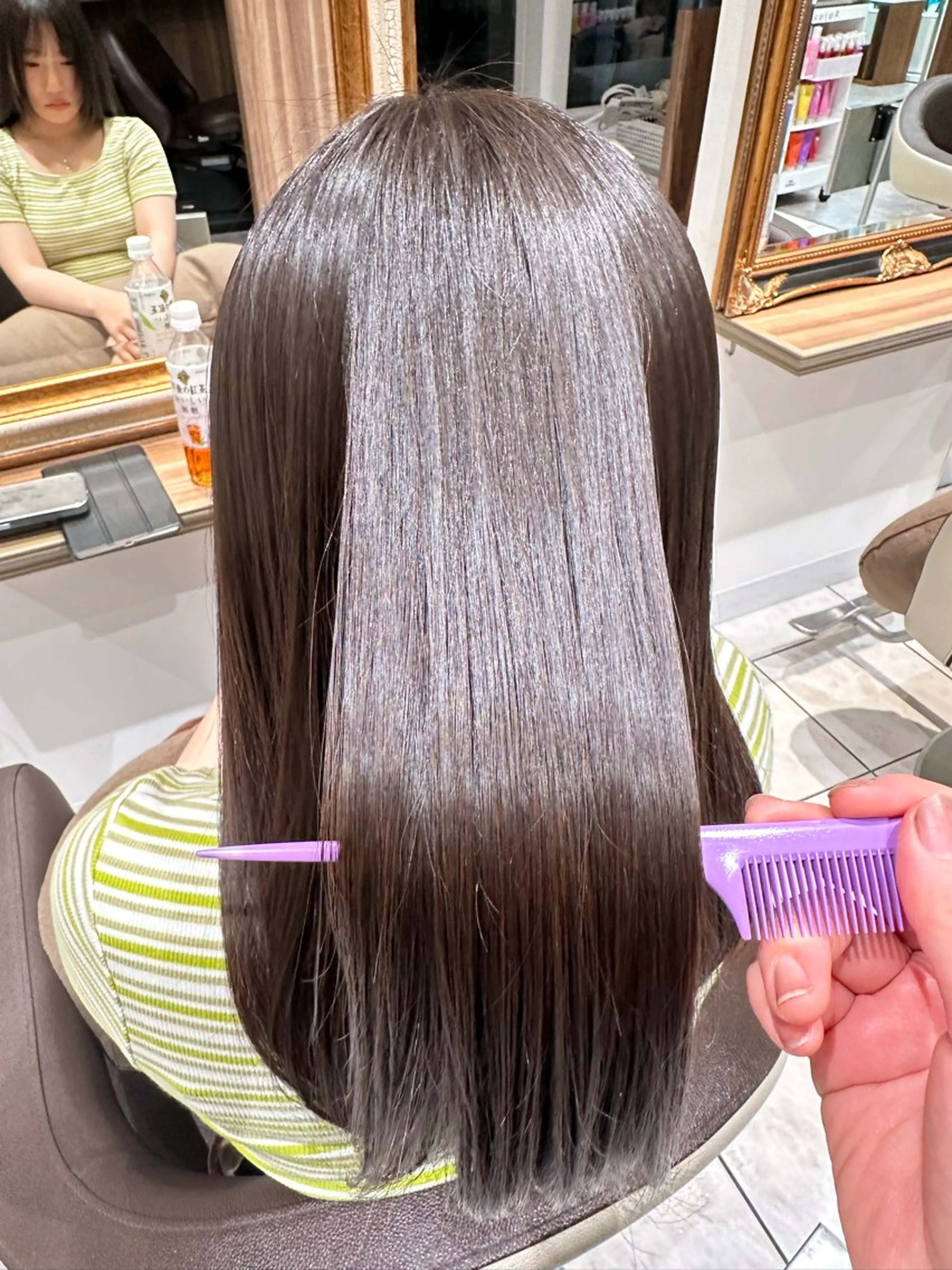 ロング 縮毛矯正 トリートメント Ash西葛西 /momijiのヘアスタイル