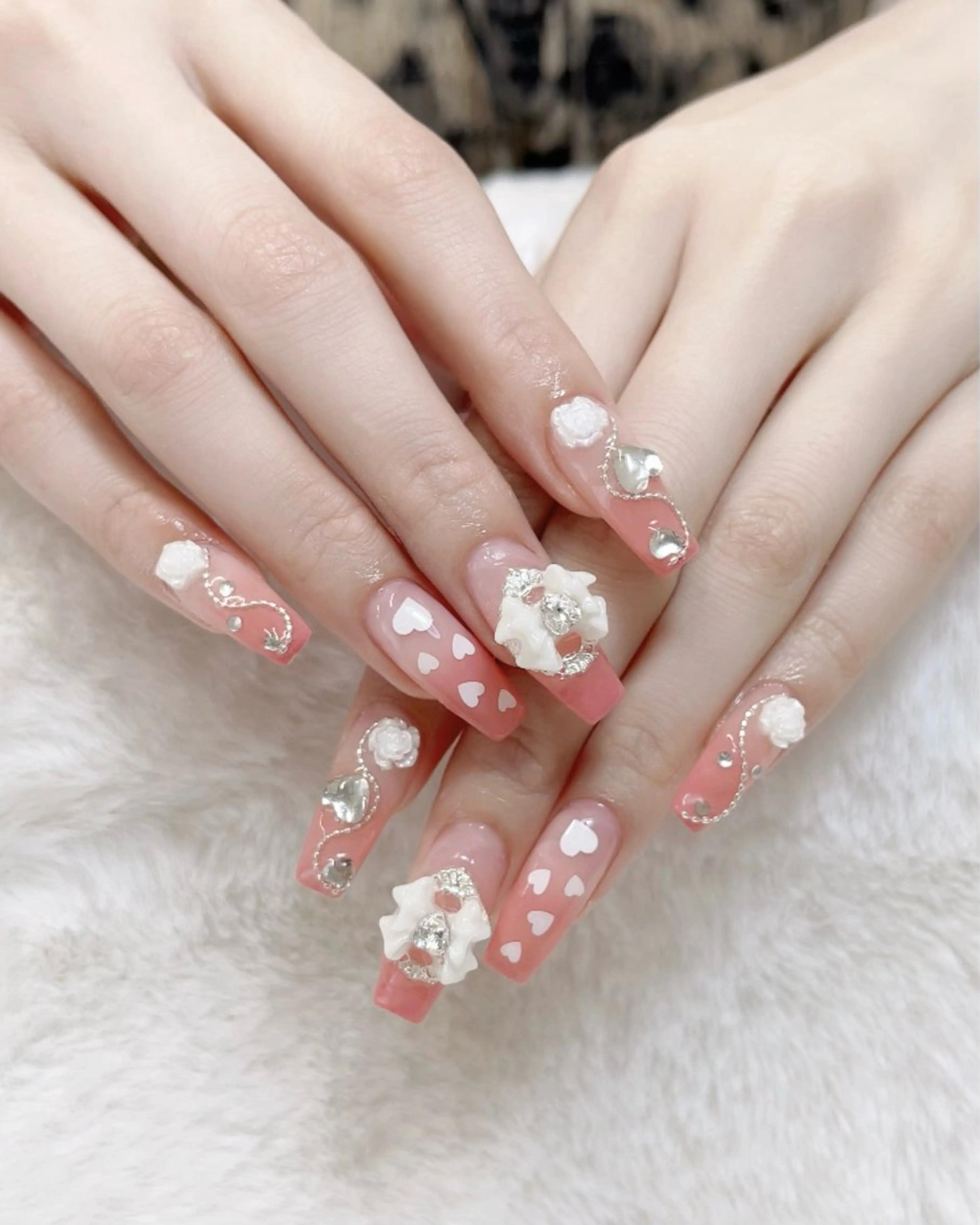 ネイル ハート 韓国ネイル ワンホンネイル ハンドネイル Speraネイル 大宮店🎀のネイルデザイン