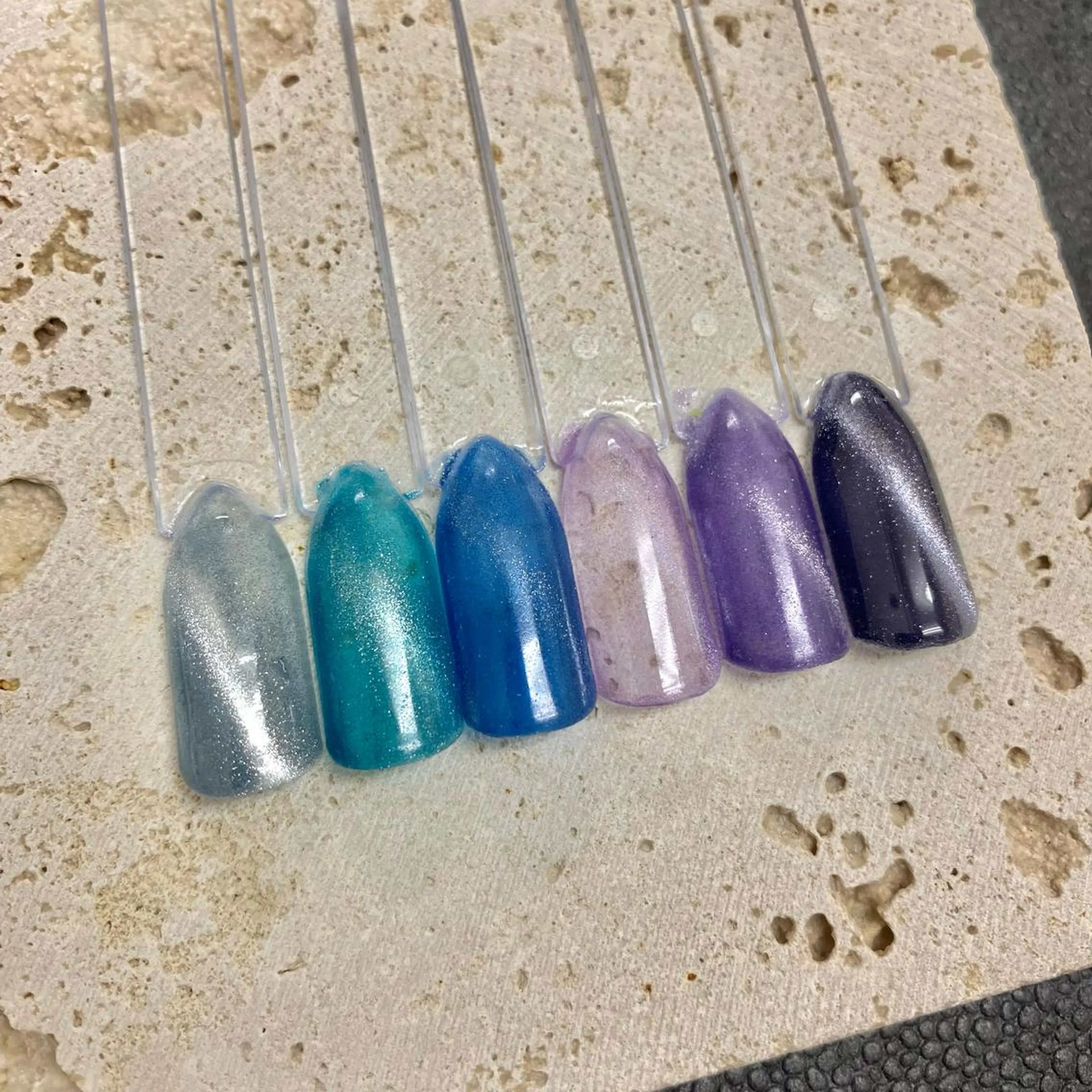 ネイル ブルー マグネットネイル kagami所属・kagami マイのネイルデザイン