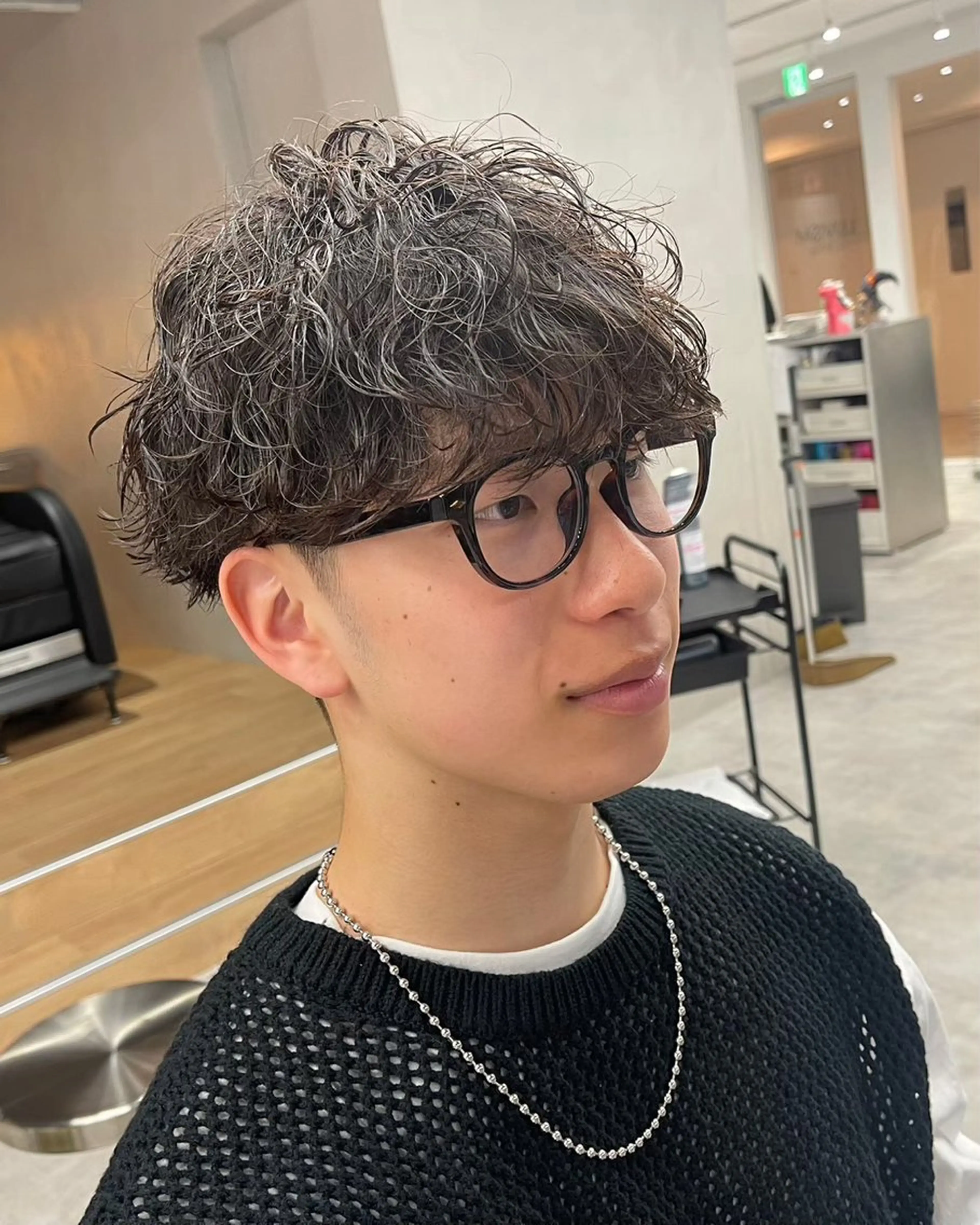 ショート パーマ メンズ カット パーマ メンズパーマ/新潟/ 万代／田崎亮🌟のヘアスタイル