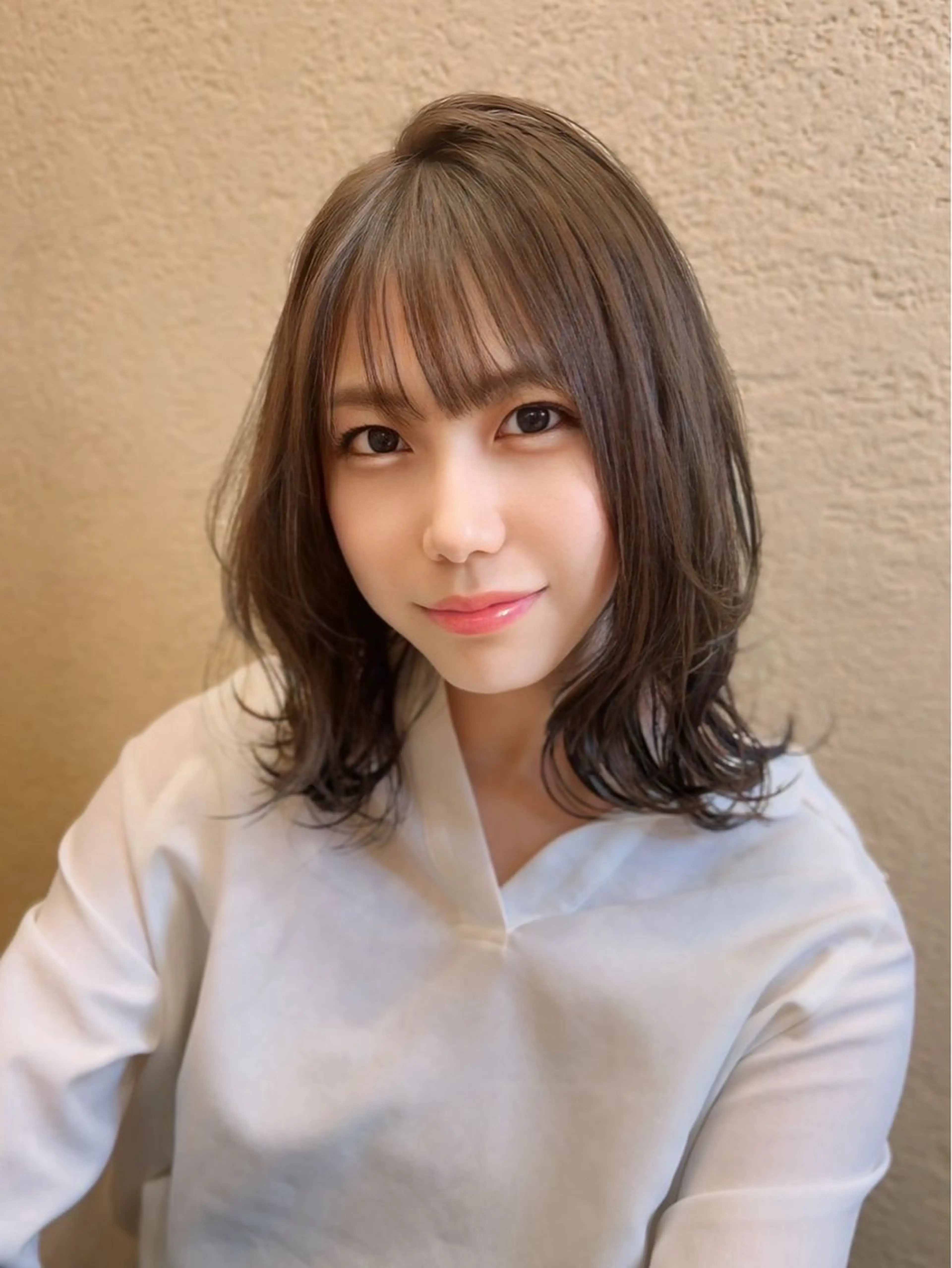 【前髪縮毛矯正+前髪カット+巻き髪orストレート仕上げ】の写真