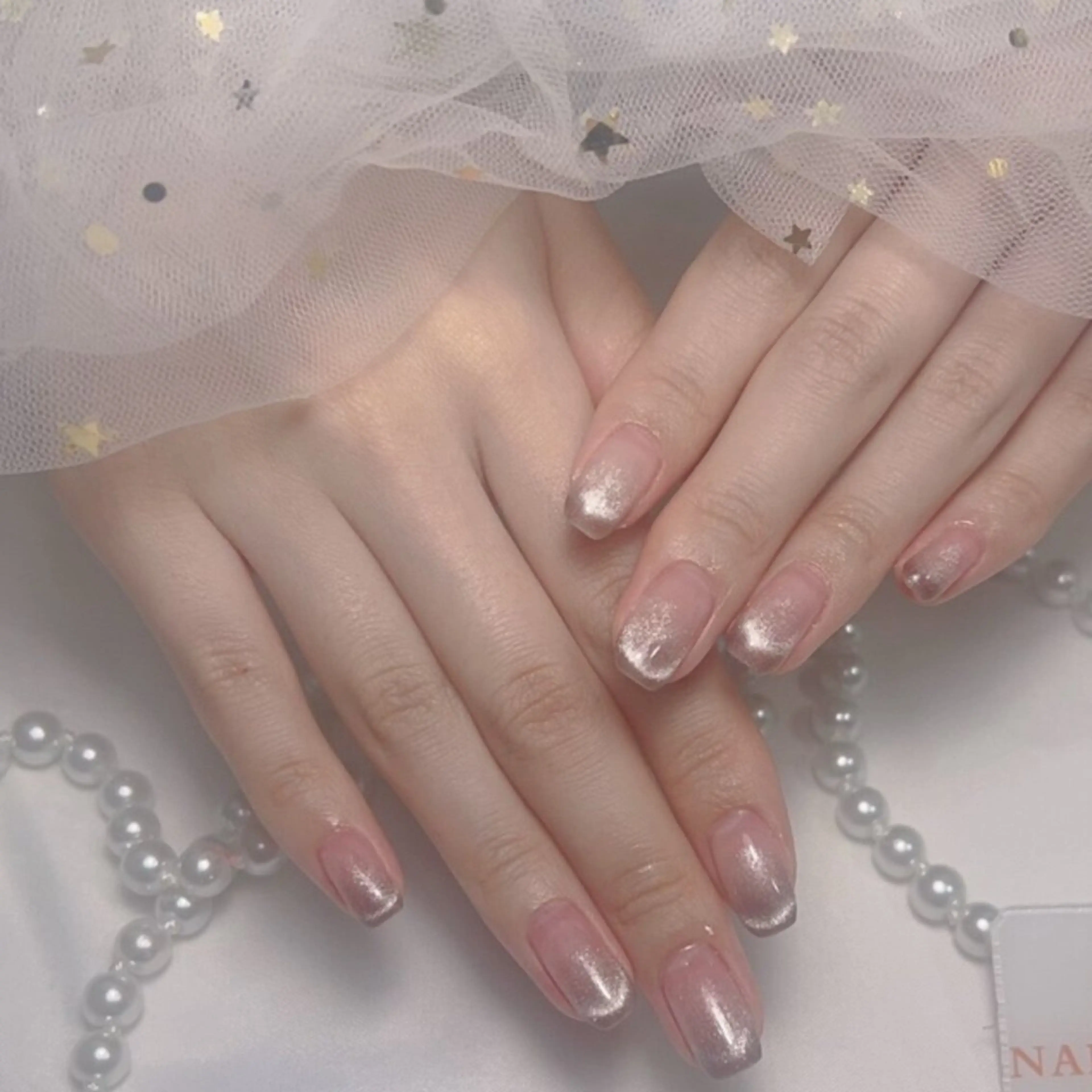 ネイル アートネイル フレンチネイル ジェルネイル グラデーション 韓国ネイル ハンドネイル 久保田 マリコのネイルデザイン