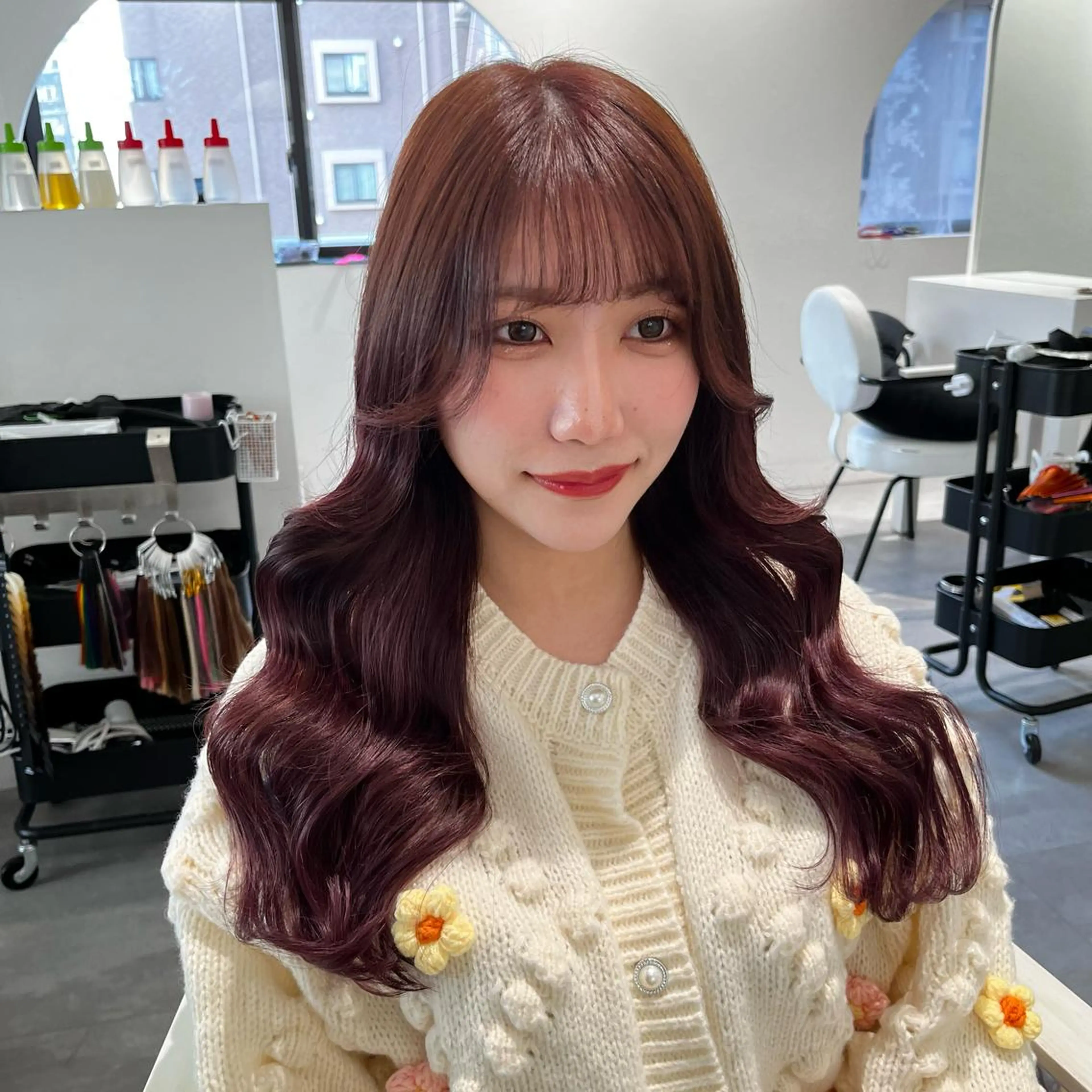 ロング カラー ヘアカラー エクステ MOE🐈‍⬛🎀 エクステ/ワンホンのヘアスタイル