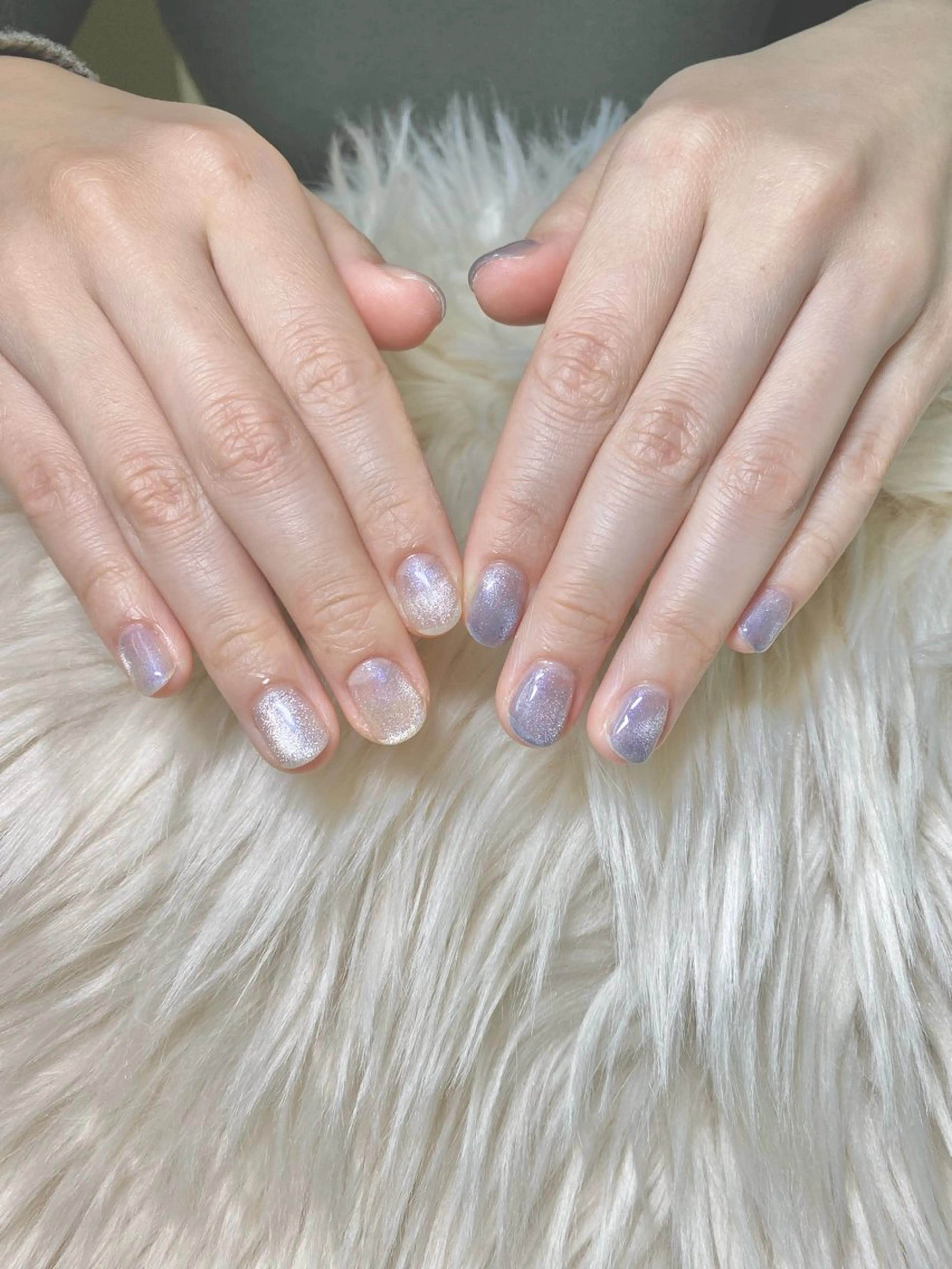 ネイル ブルー ジェルネイル マグネットネイル nail  LATTE所属・nail Latteのネイルデザイン