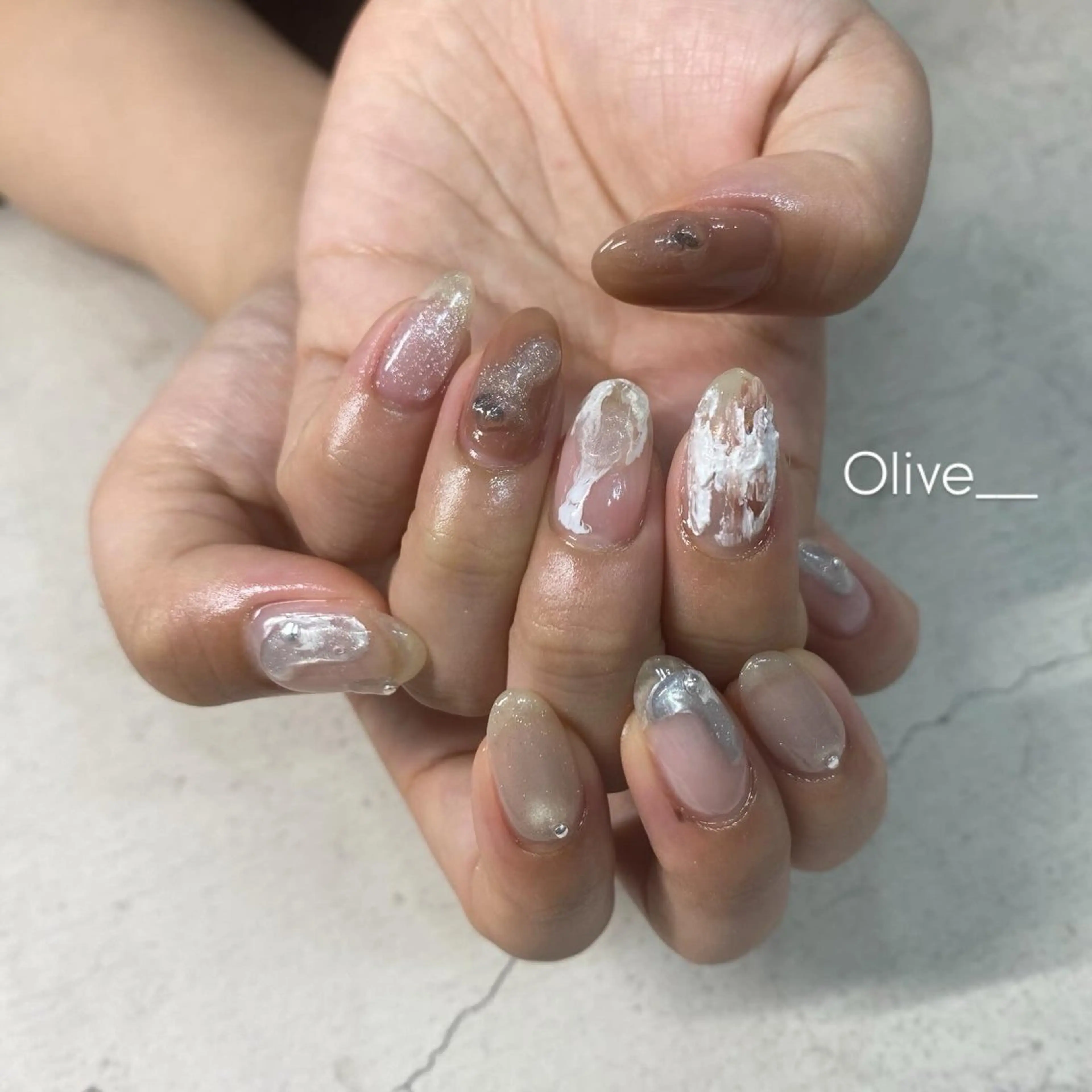 ネイル ハンドネイル Olive nail salon所属・kawaguchi yukiのネイルデザイン