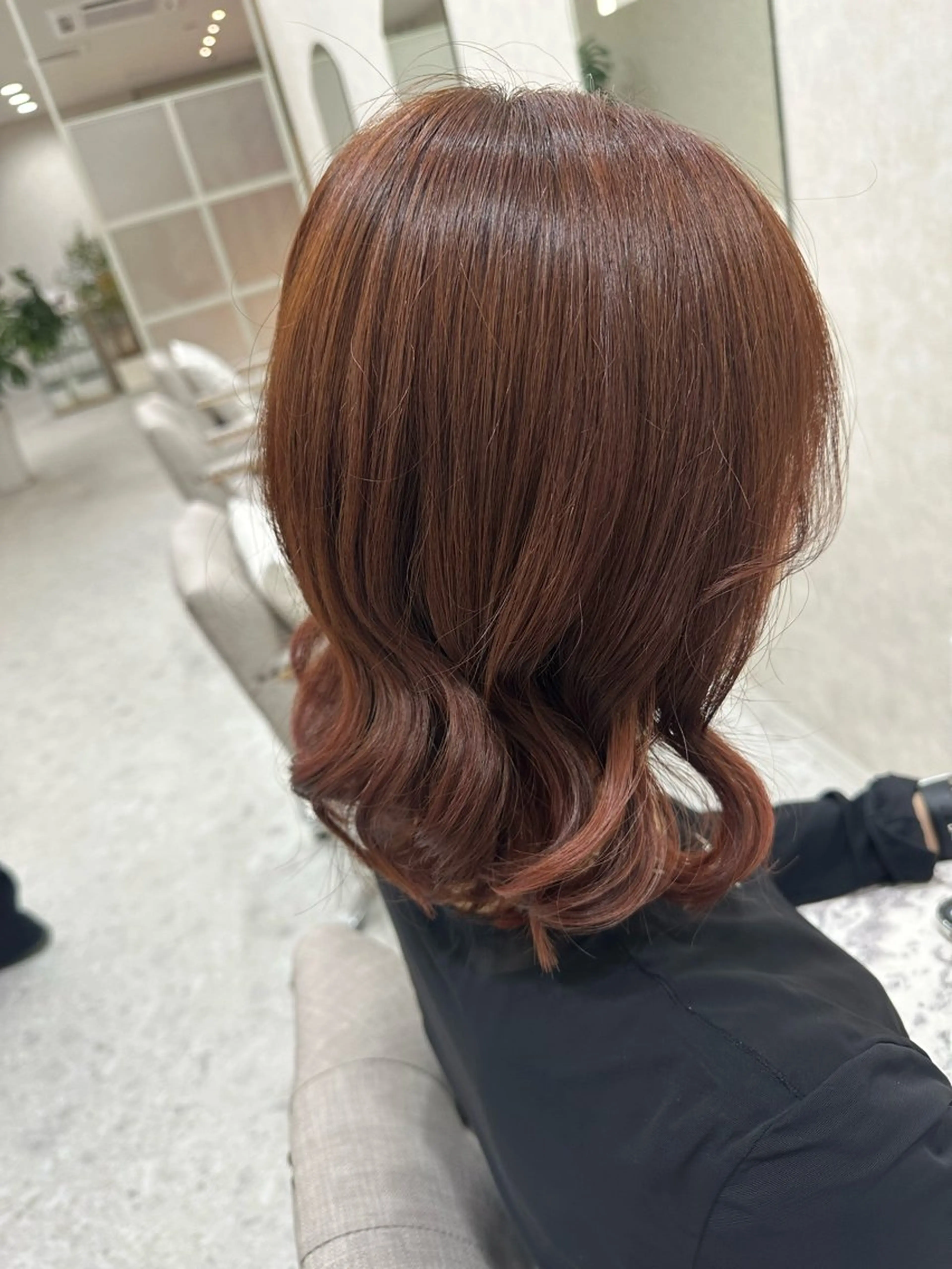 カラー オレンジ ROEN ryokaのヘアスタイル