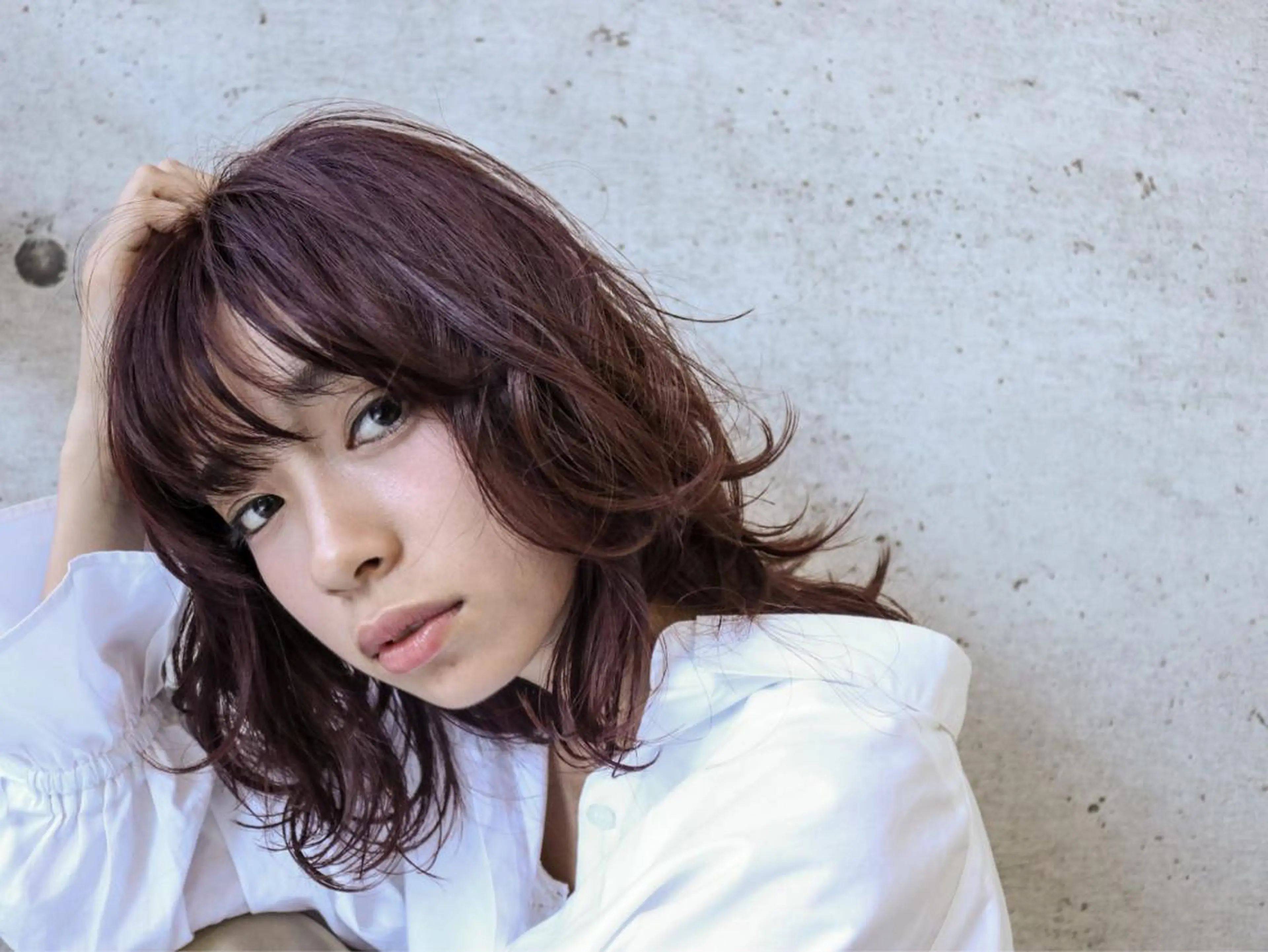 ミディアム カラー ブラウンカラー ピンクカラー ピンクブラウン Maison de  Day&Night所属・統括ディレクター kuriのヘアスタイル