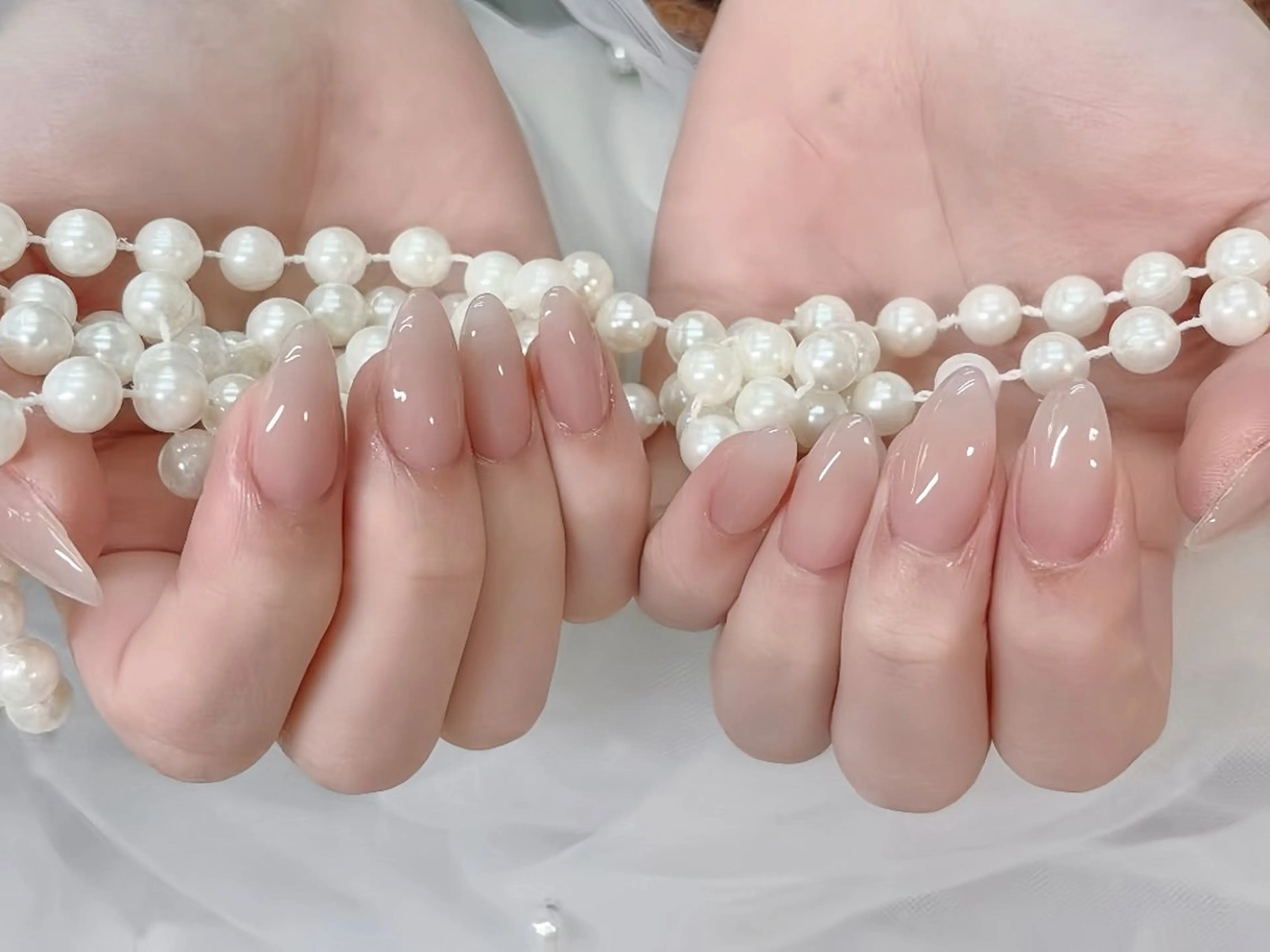 ネイル 長さ出し ジェルネイル マグネットネイル 持ち込み パラジェル ハンドネイル Egao Nail錦糸町店のネイルデザイン