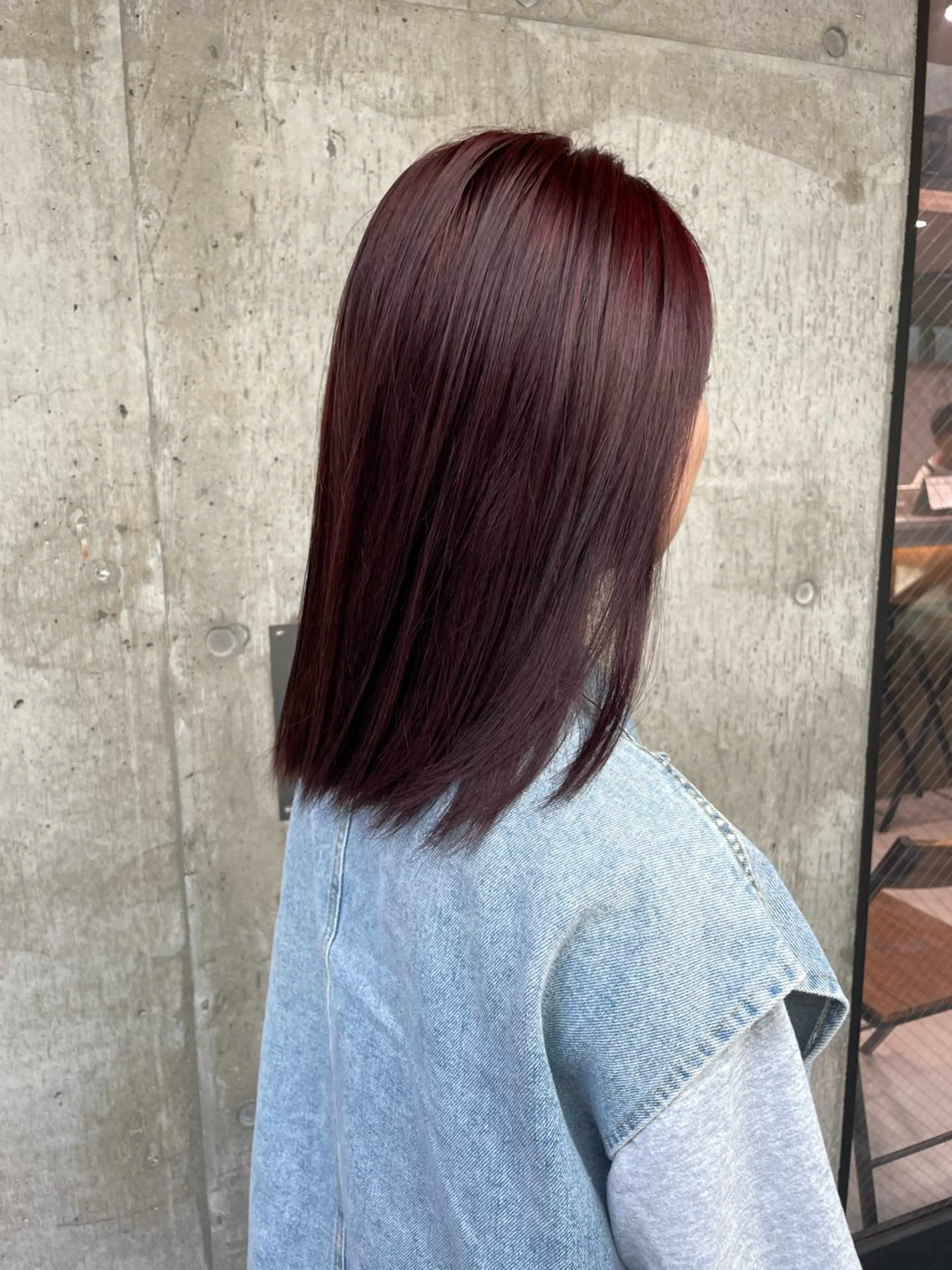 ミディアム ヘアカラー 奥野 妃南のヘアスタイル