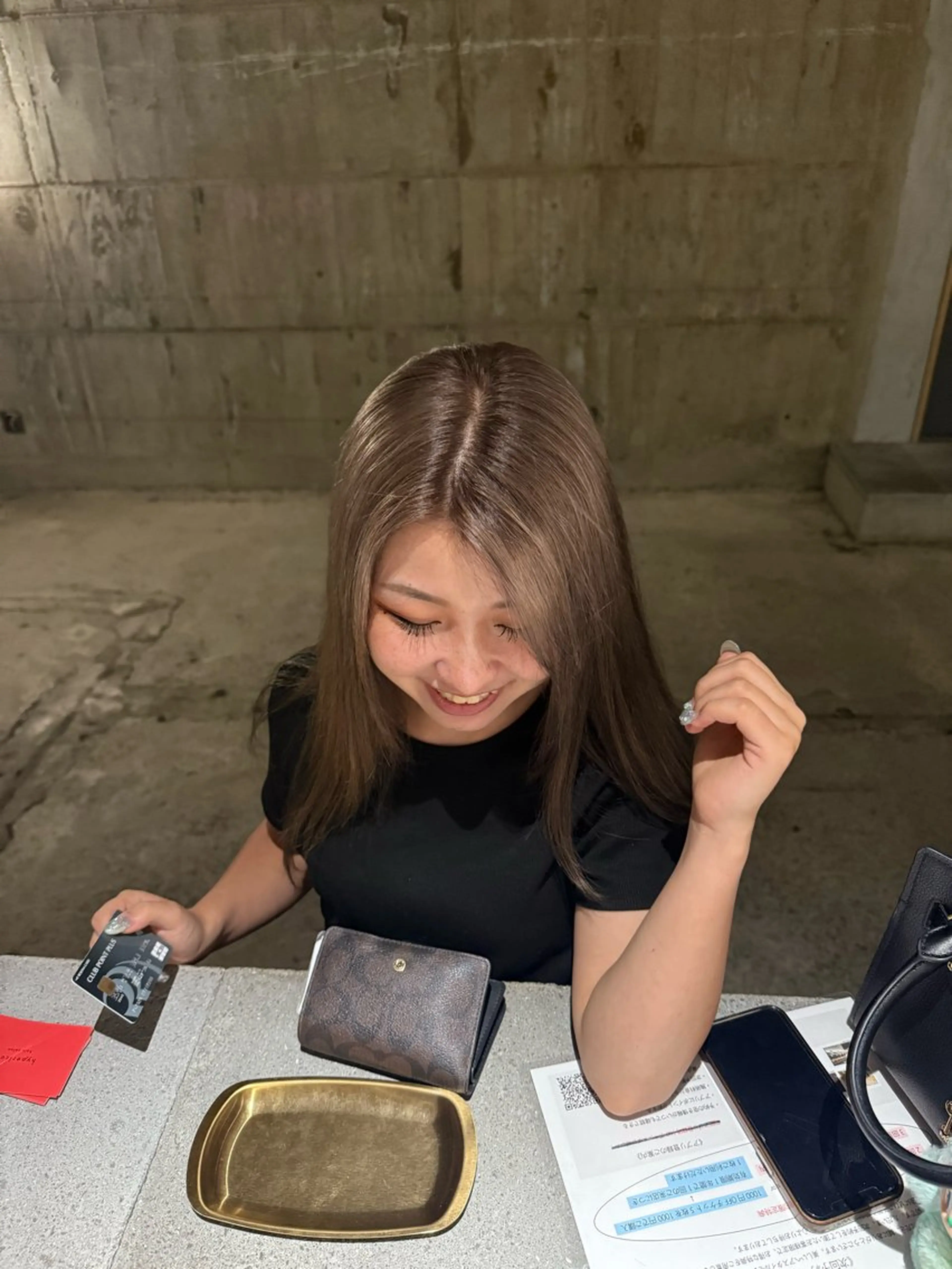 ロング カラー 縮毛矯正 庄田 弥澄のヘアスタイル